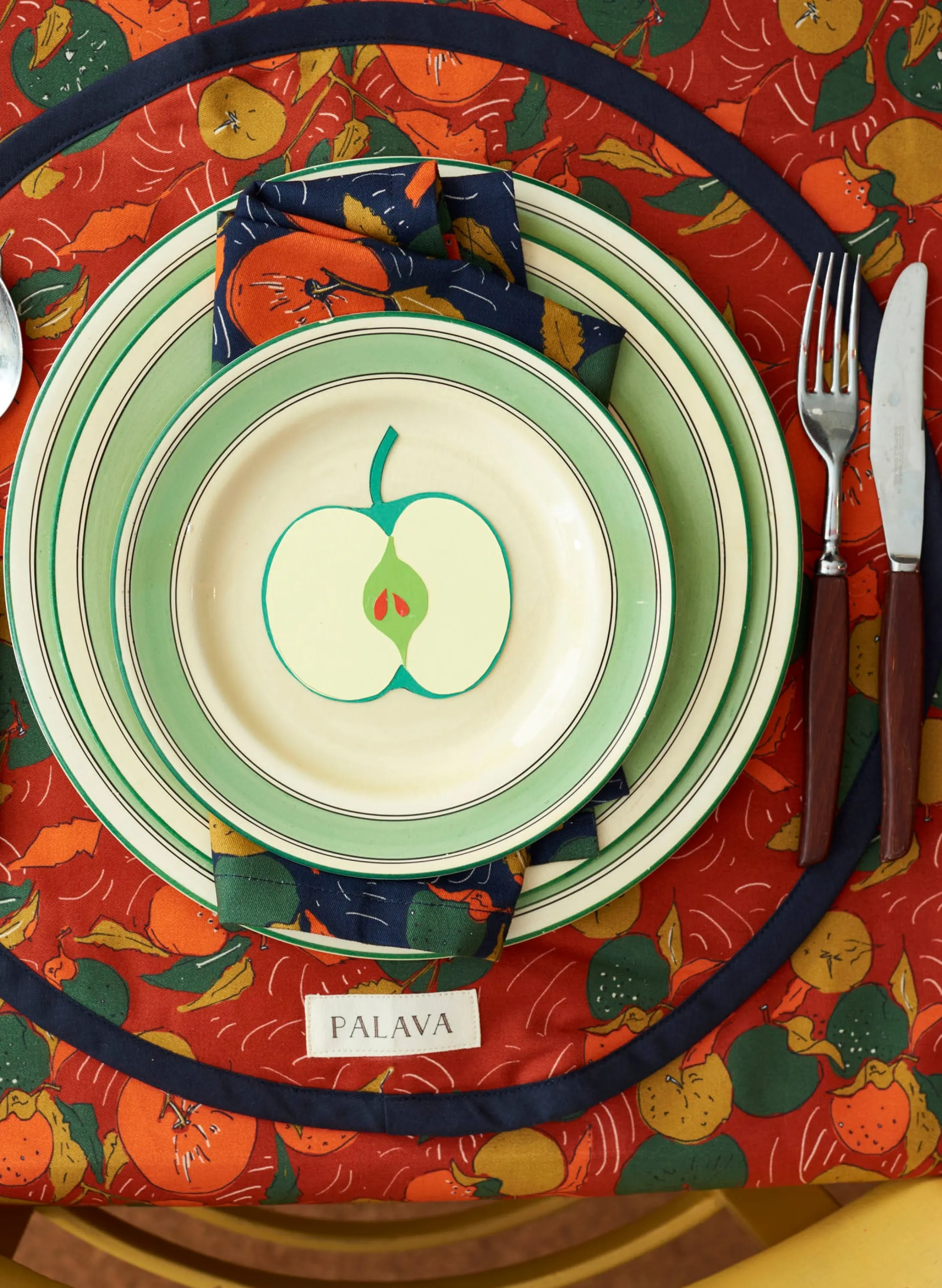 Palava Aga Cover / Placemat - Red Apple Orchard New