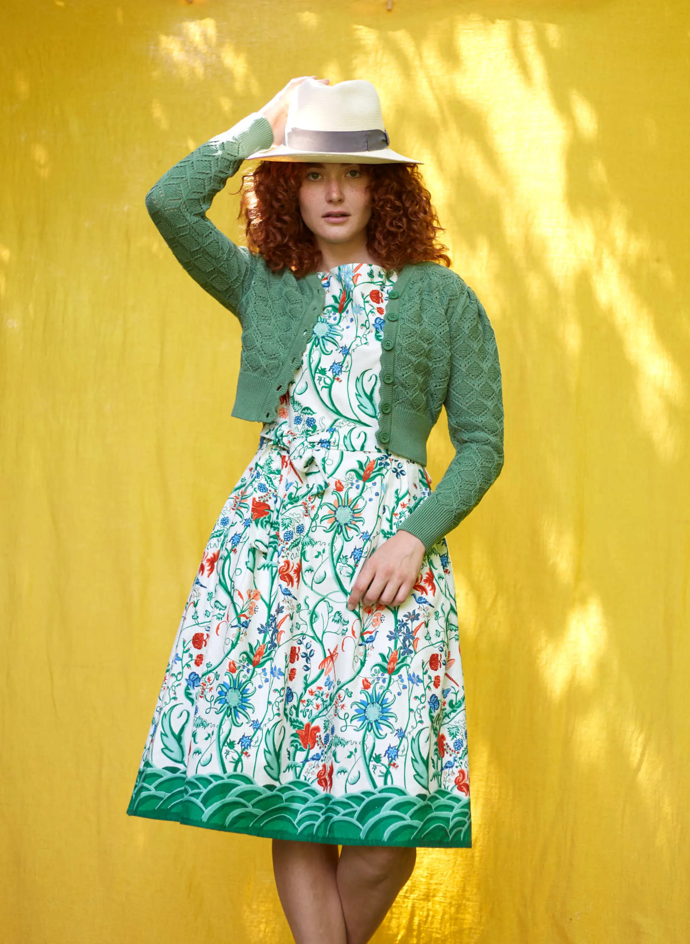 Palava Beatrice Cap - Ivory Tapestry Dress Flash Sale