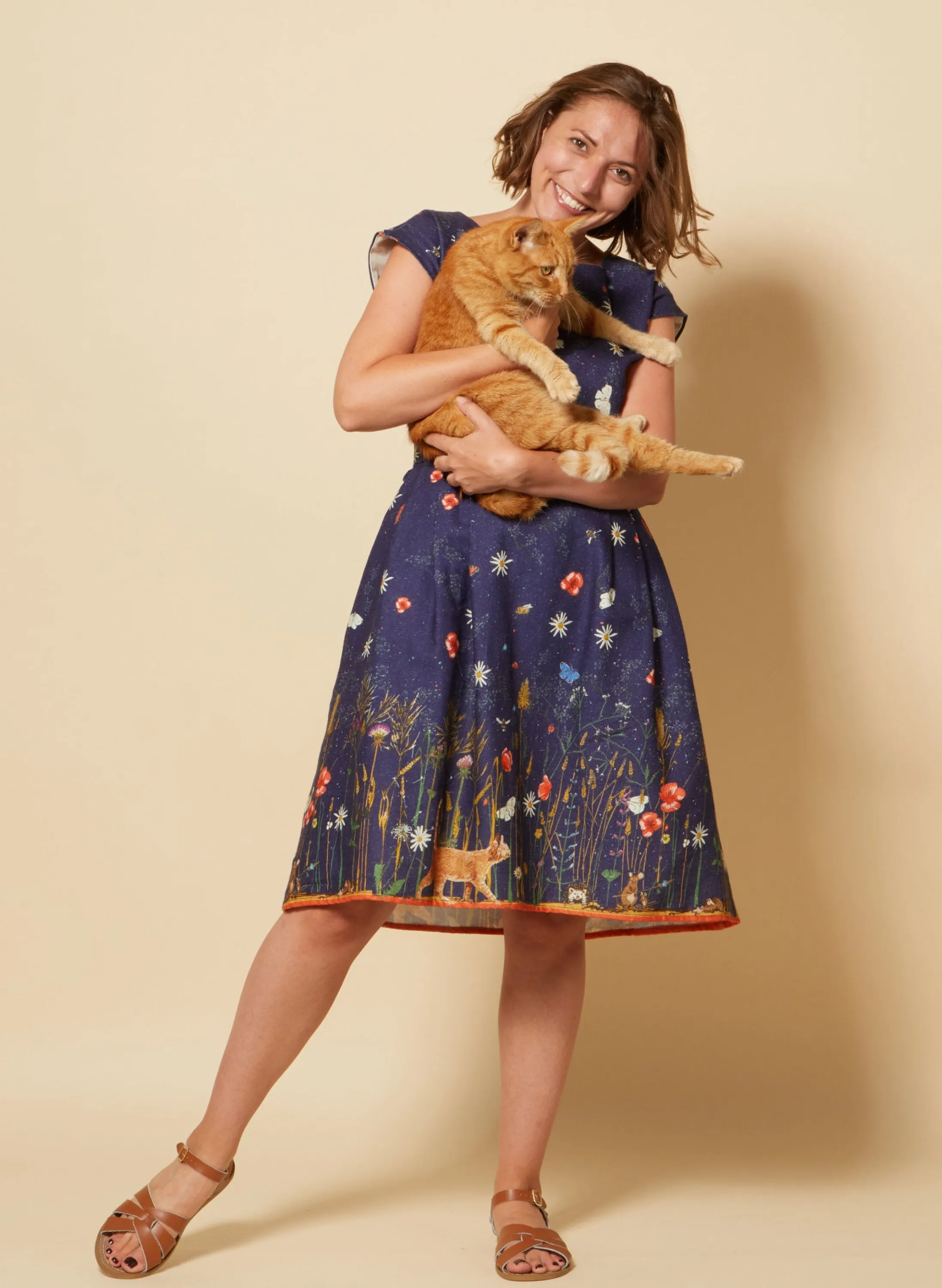 Palava Beatrice Cap - Navy Cornfield Dress Clearance
