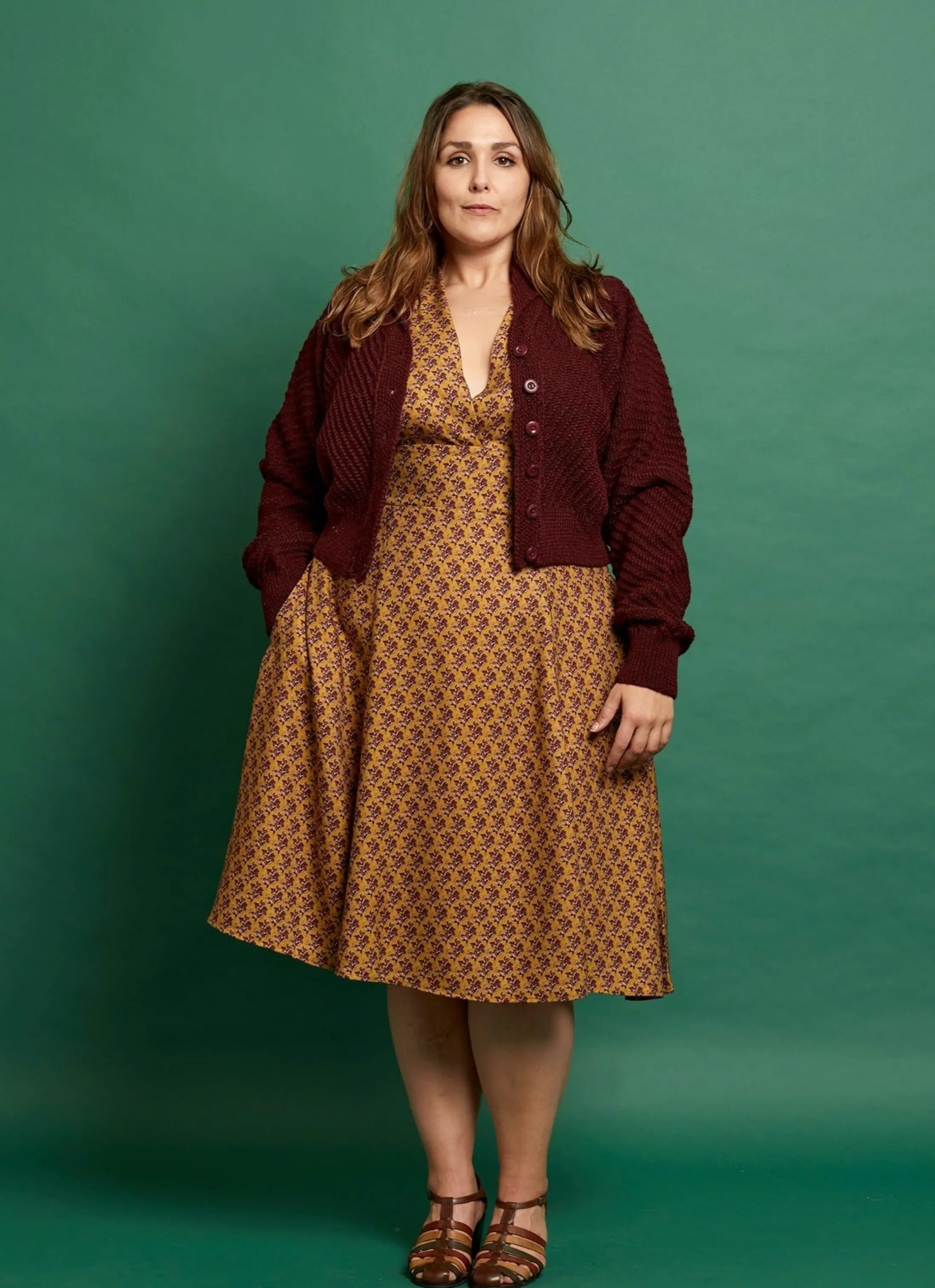 Palava Betty - Heritage Knitwear Berry Cardigan | 100% British Wool Fashion