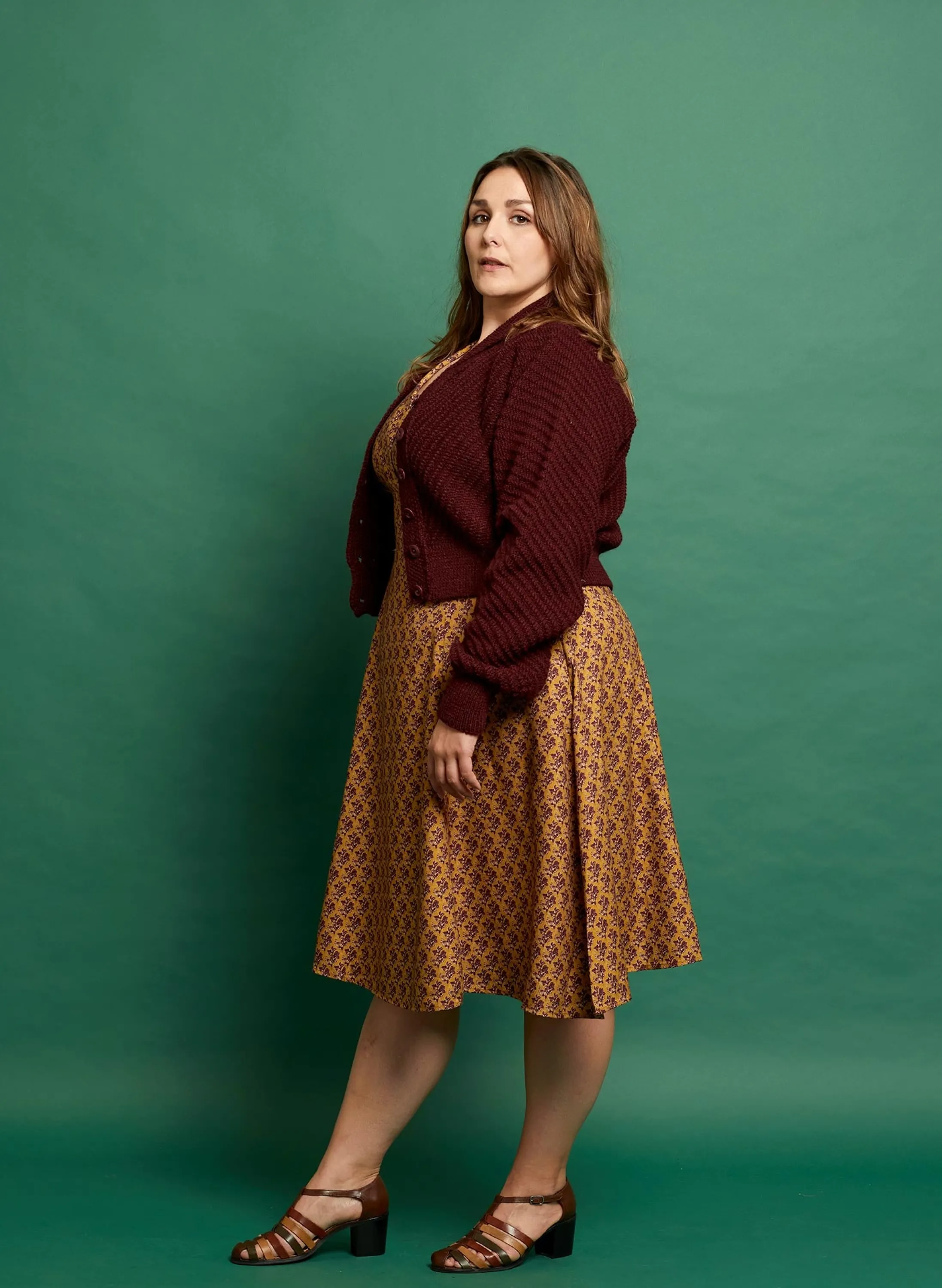 Palava Betty - Heritage Knitwear Berry Cardigan | 100% British Wool Fashion