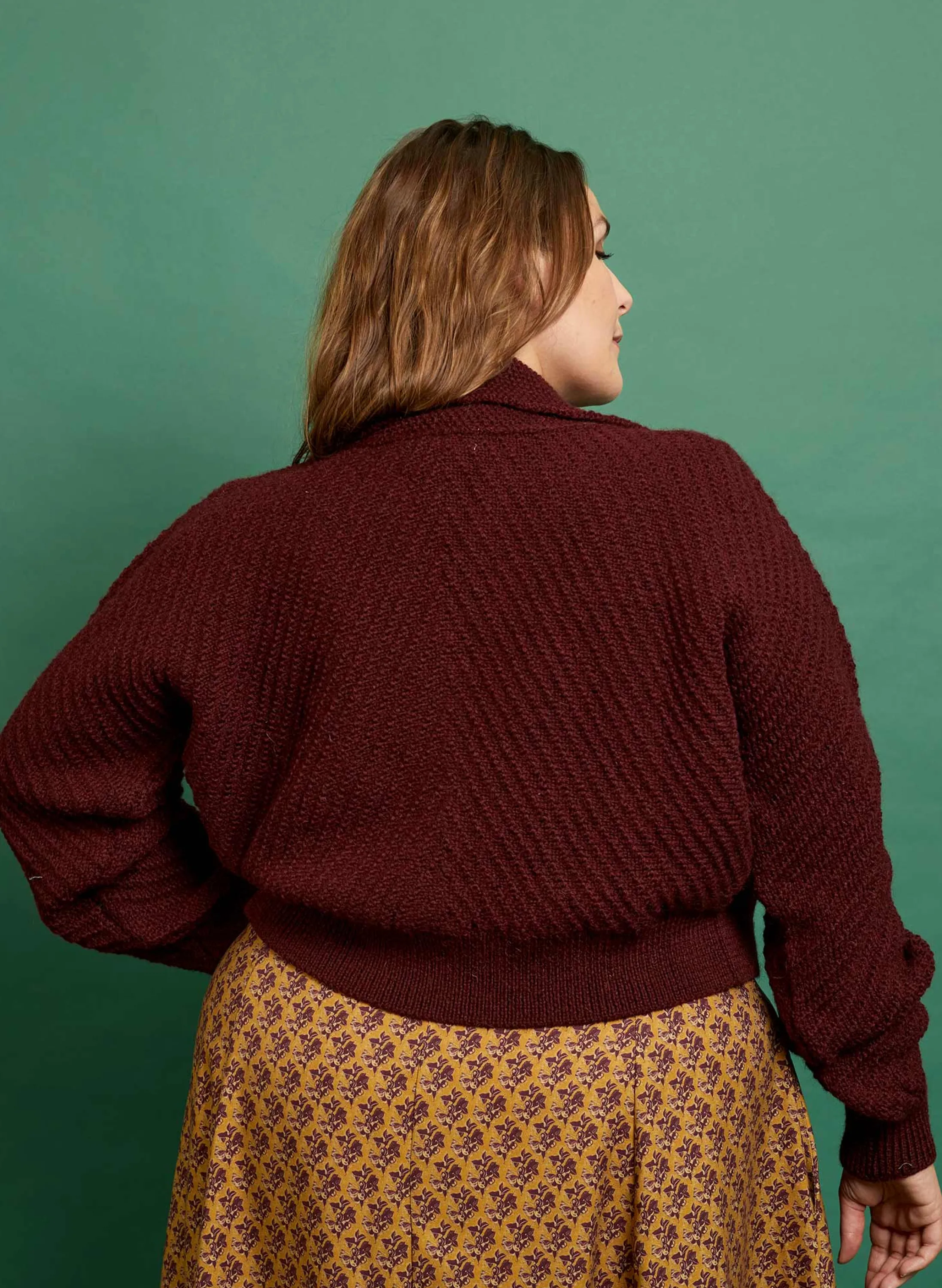 Palava Betty - Heritage Knitwear Berry Cardigan | 100% British Wool Fashion