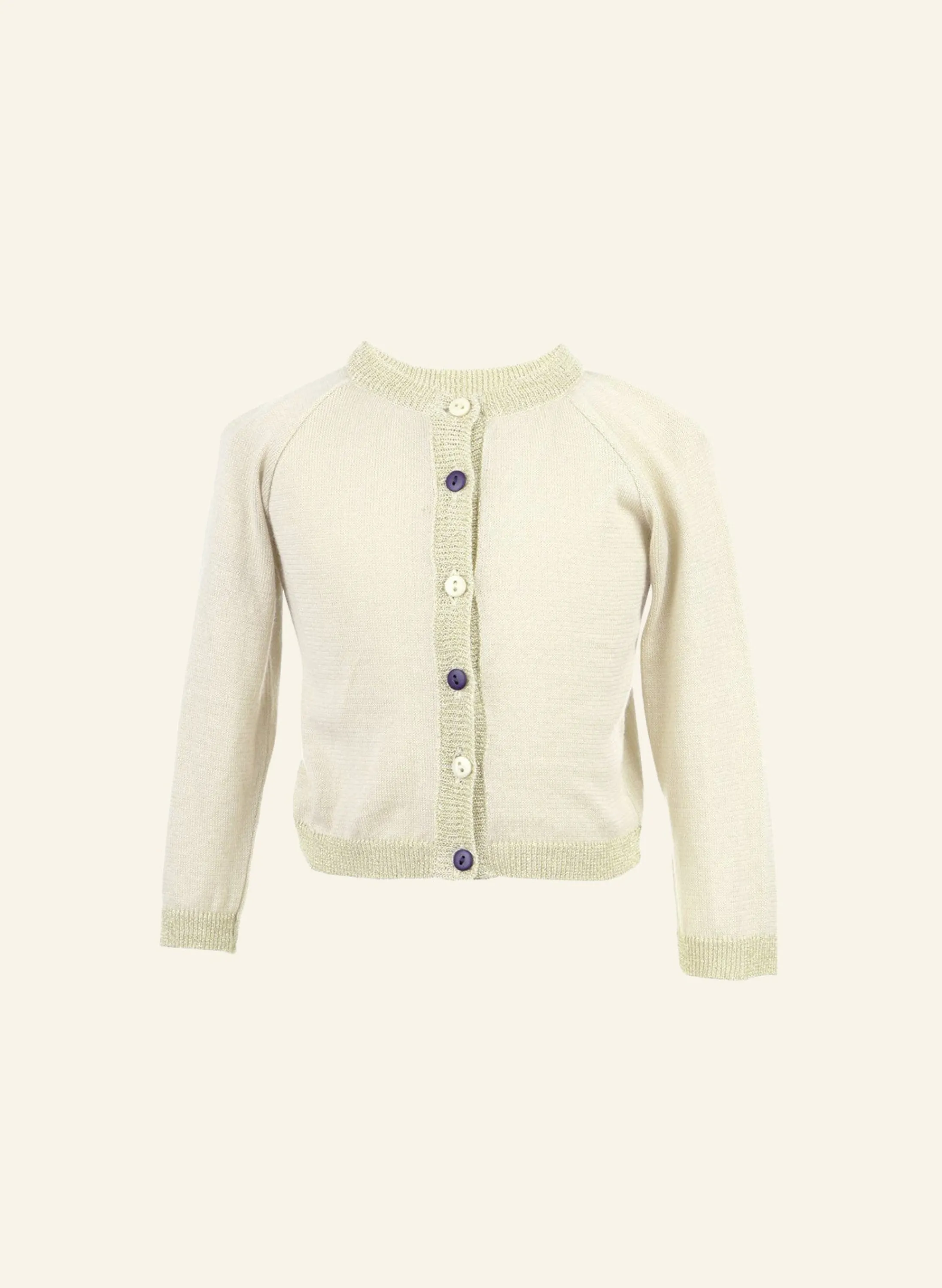 Palava Children's Classic Cardigan - Sparkly Gold Cheap