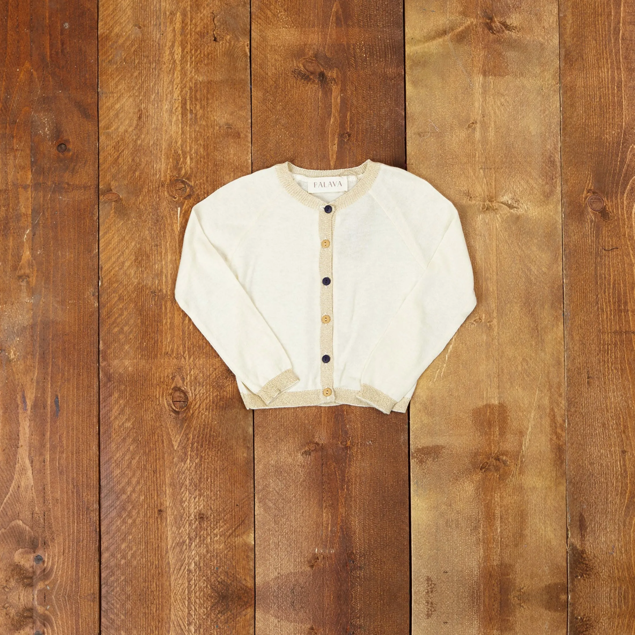 Palava Children's Classic Cardigan - Sparkly Gold Cheap