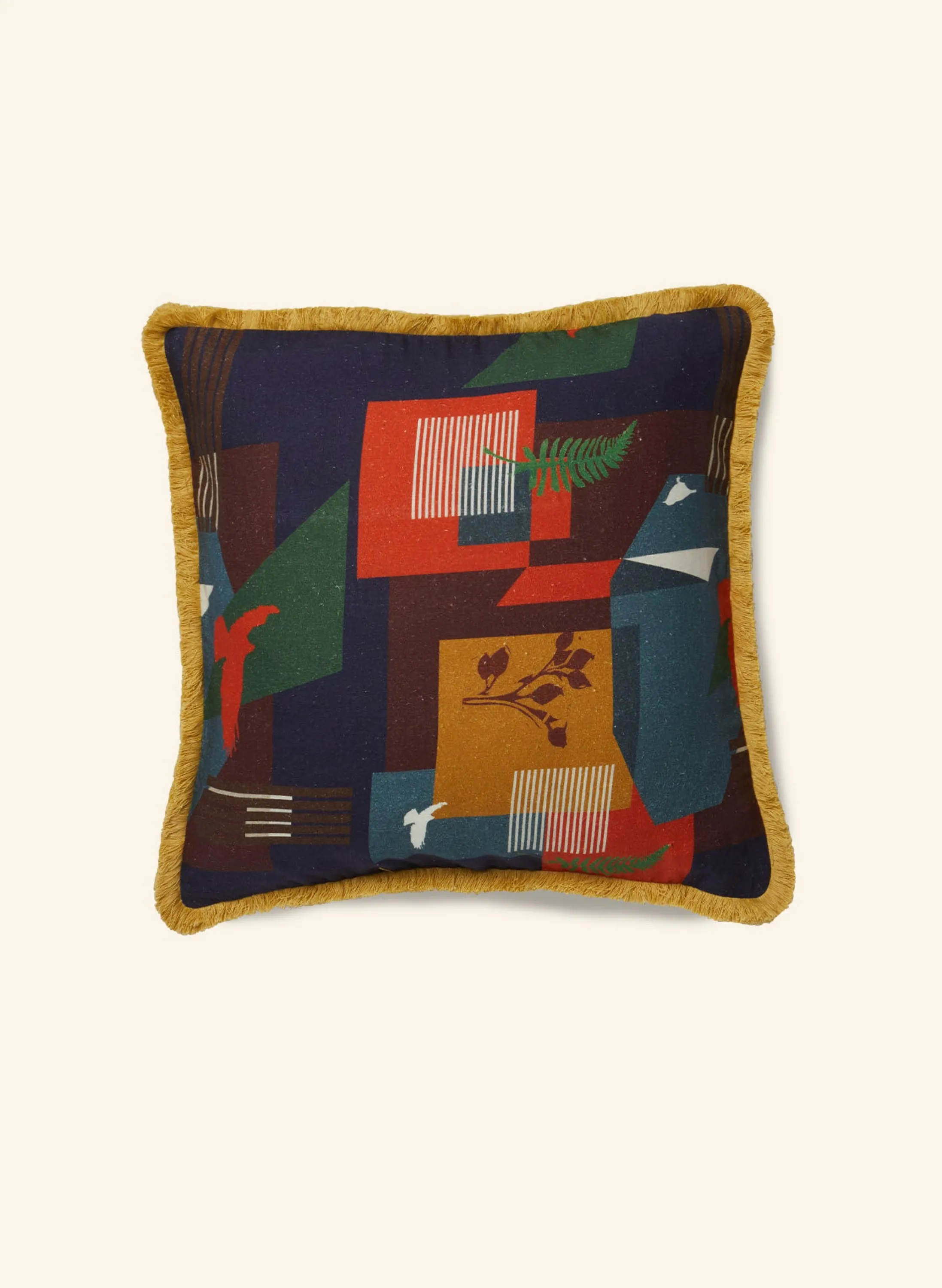 Palava Cushion Cover - Navy Allotment Flash Sale