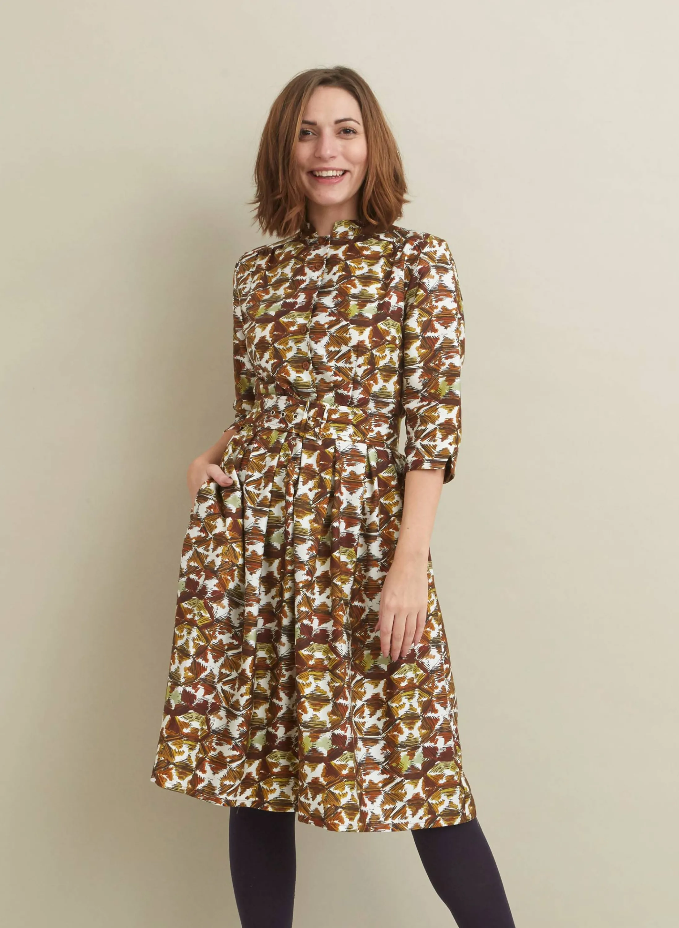 Palava Cynthia - Rust Tortoiseshell Dress Cheap