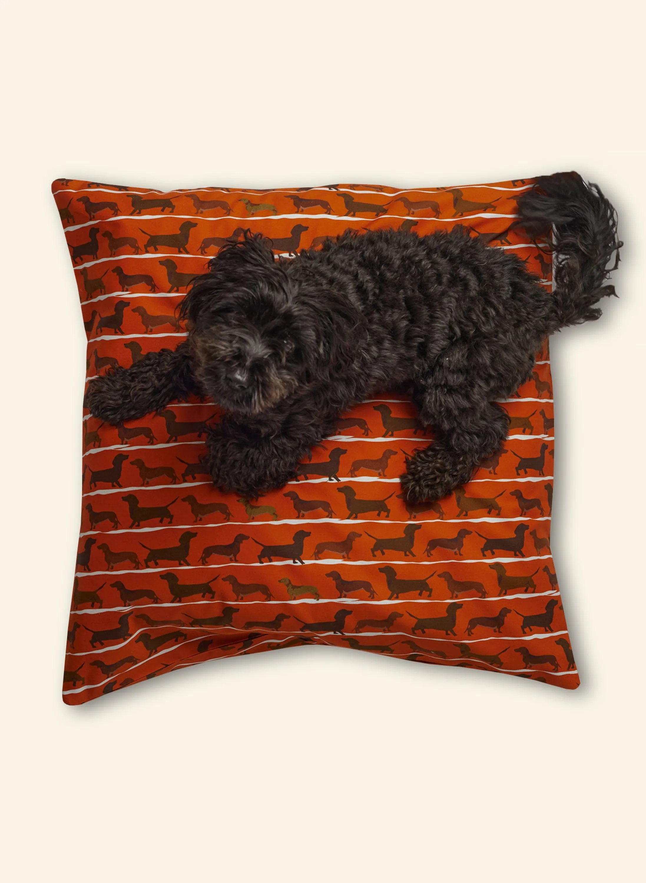 Palava Dog Bed - Rust Sausage Dog Clearance