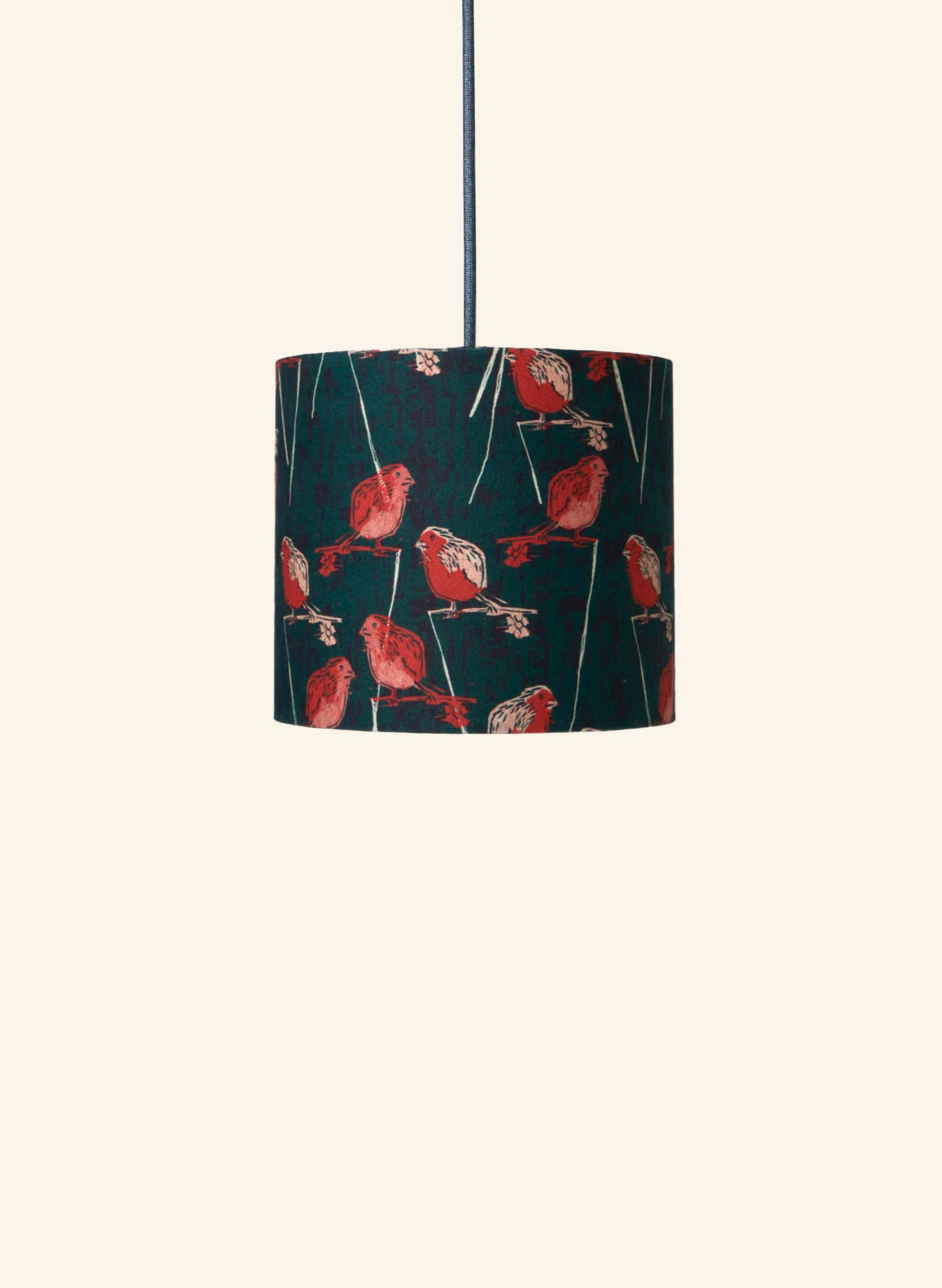 Palava Drum Lampshade - Forest Green Robin Store