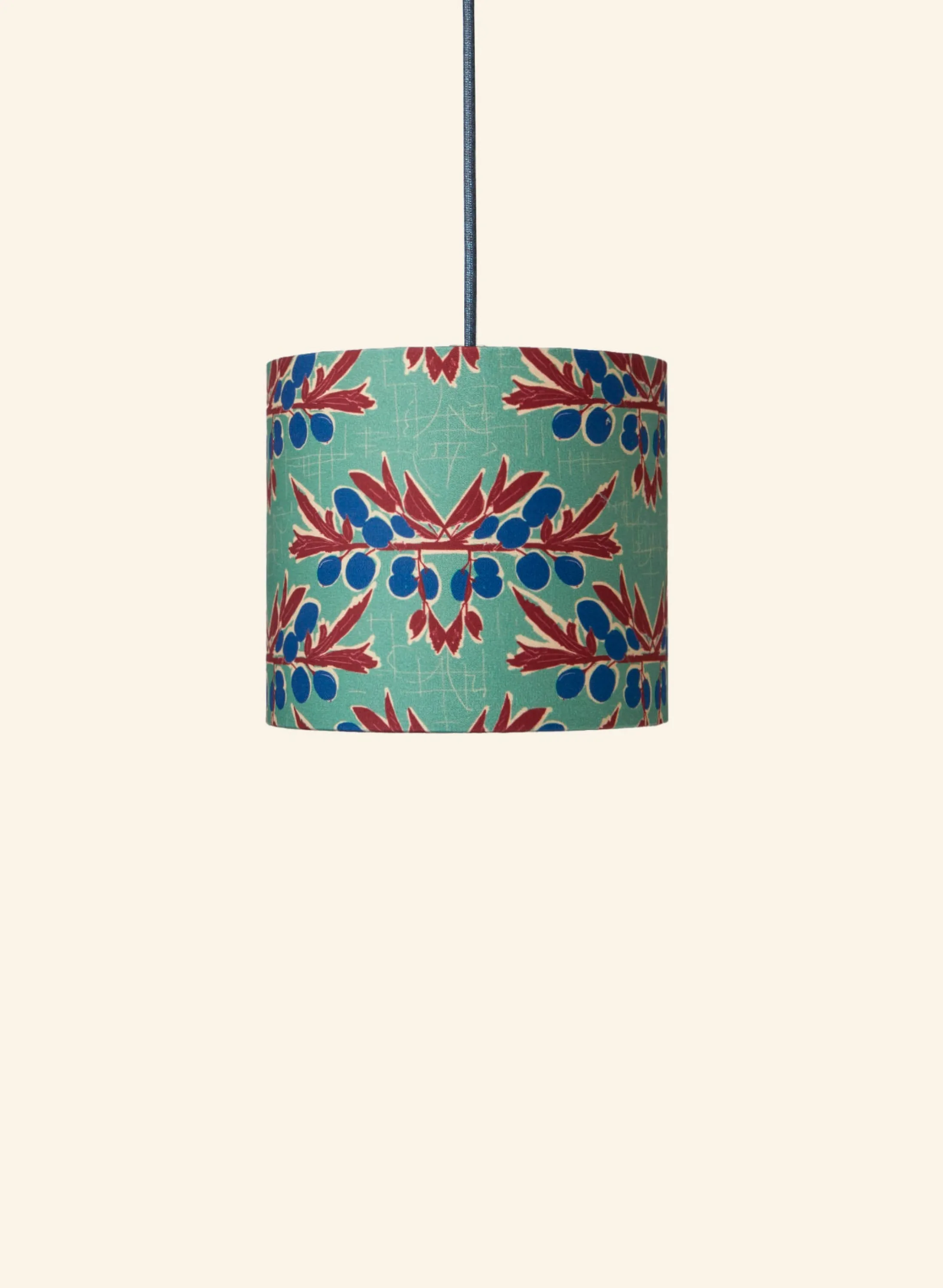 Palava Drum Lampshade - Green Nouveau Plum Flash Sale