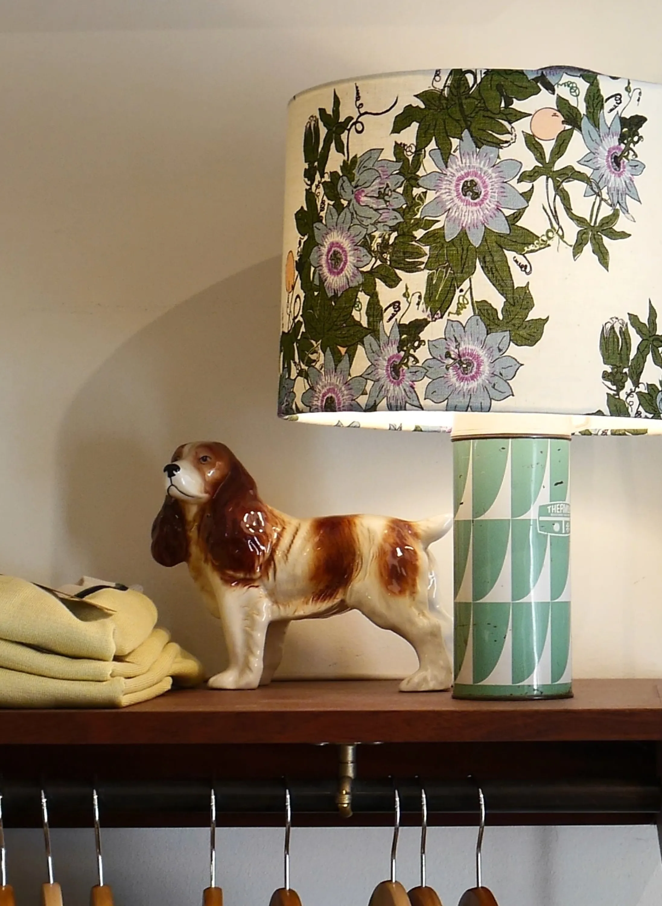 Palava Drum Lampshade - Ivory Passionflower Flash Sale