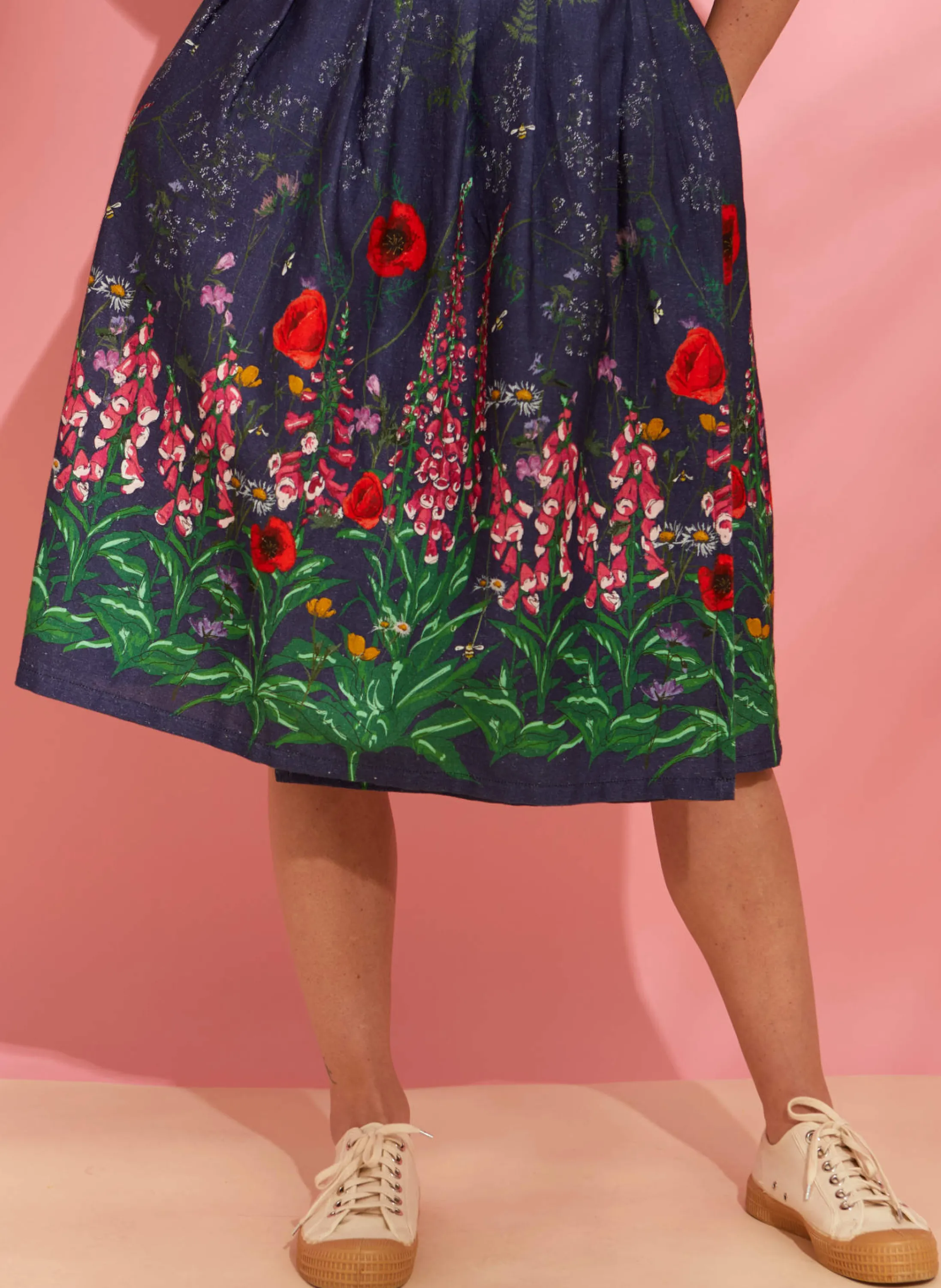 Palava Esme - Indigo Wildflower Dress Outlet