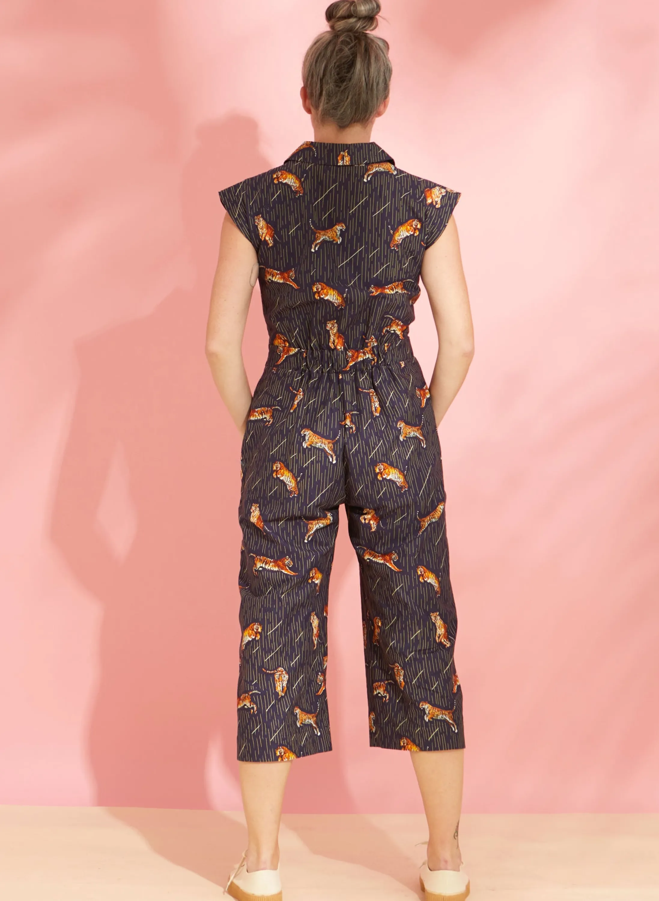 Palava Francesca - Navy Leaping Tigers Jumpsuit Store