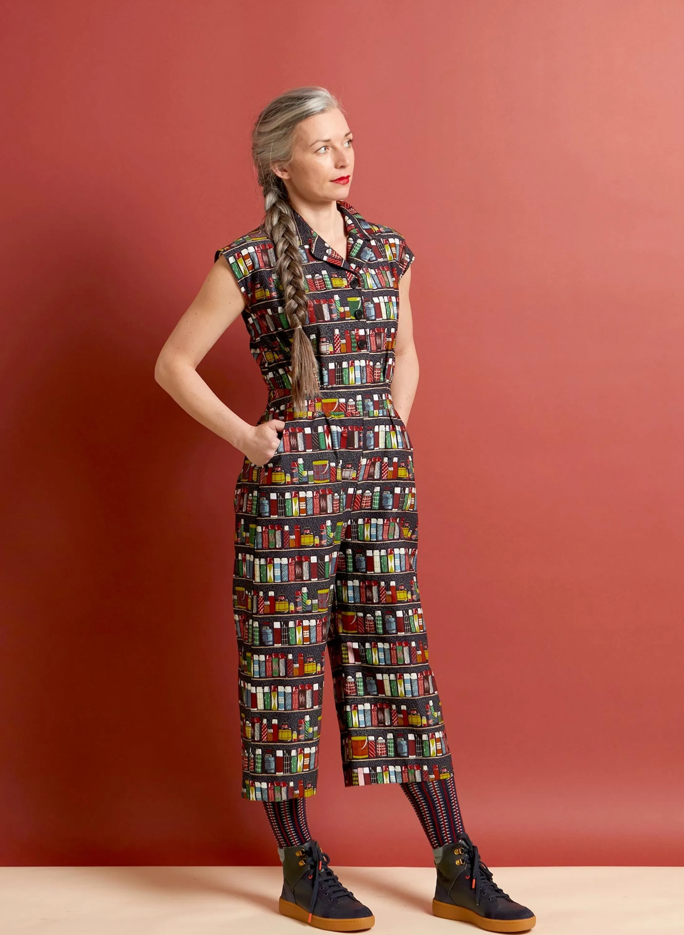 Palava Francesca - Navy Thermos Flask Jumpsuit Fashion