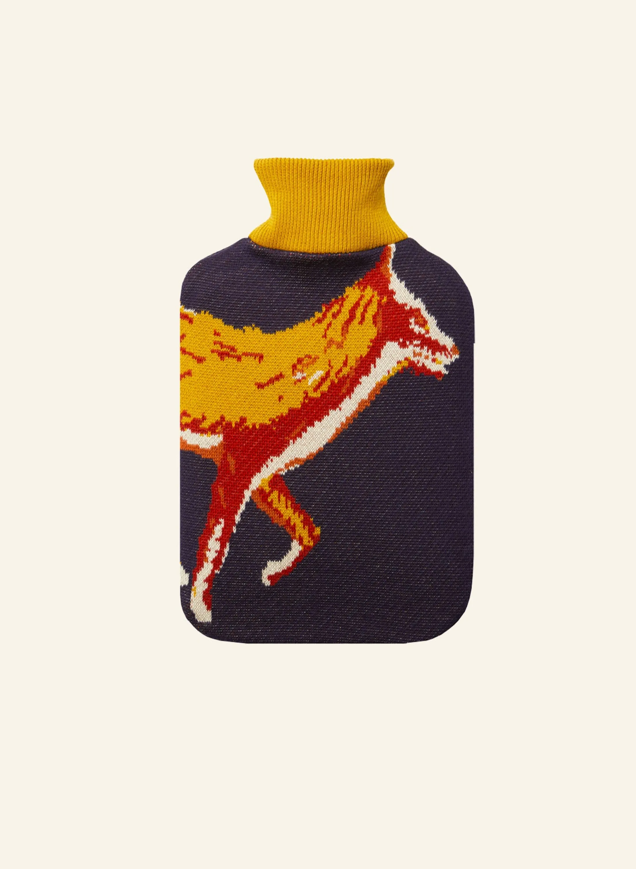 Palava Hot Water Bottle Cover - Navy Fox Clearance
