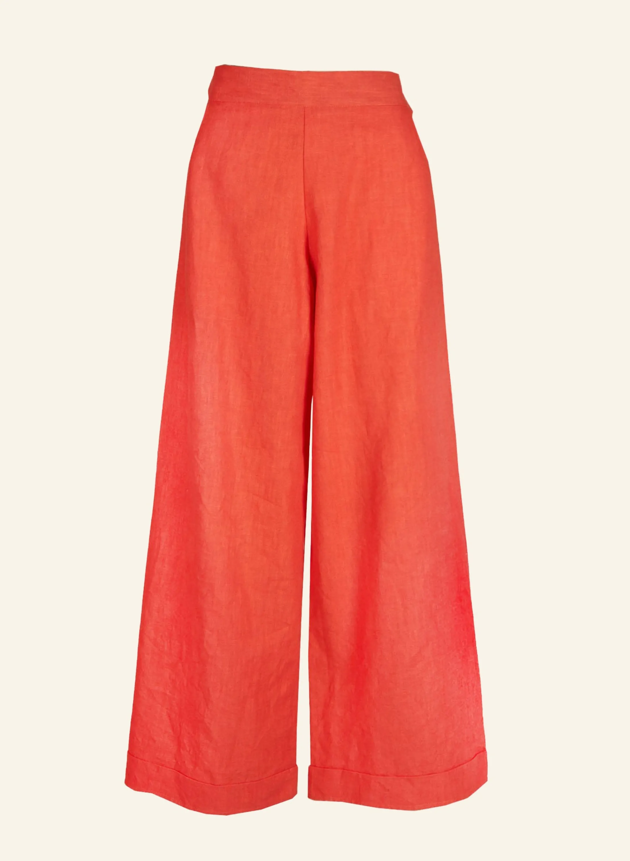 Palava Josephine - Coral Linen Trousers Online