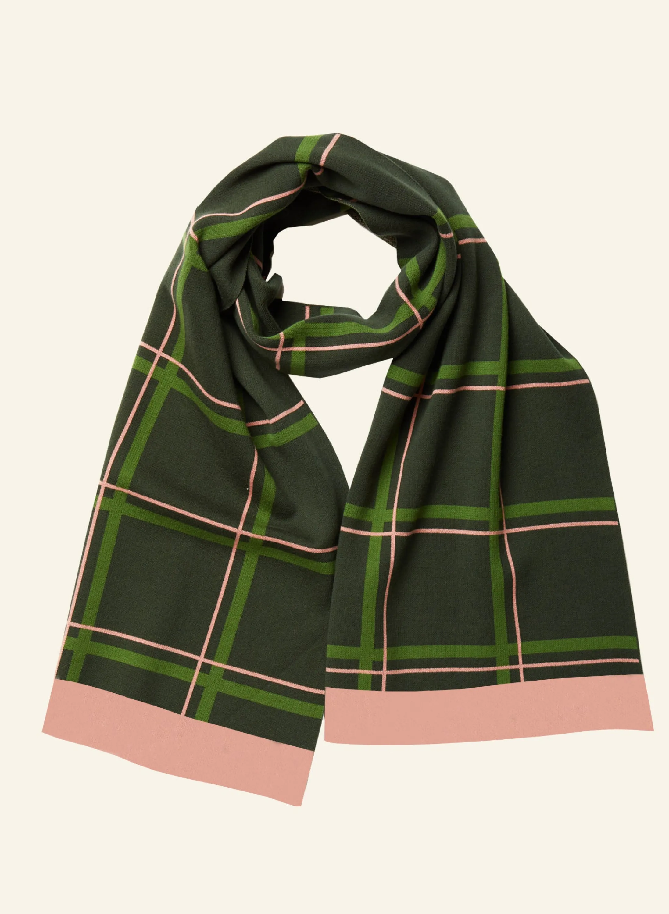 Palava Knitted Scarf - Green Tuck Shop Cheap
