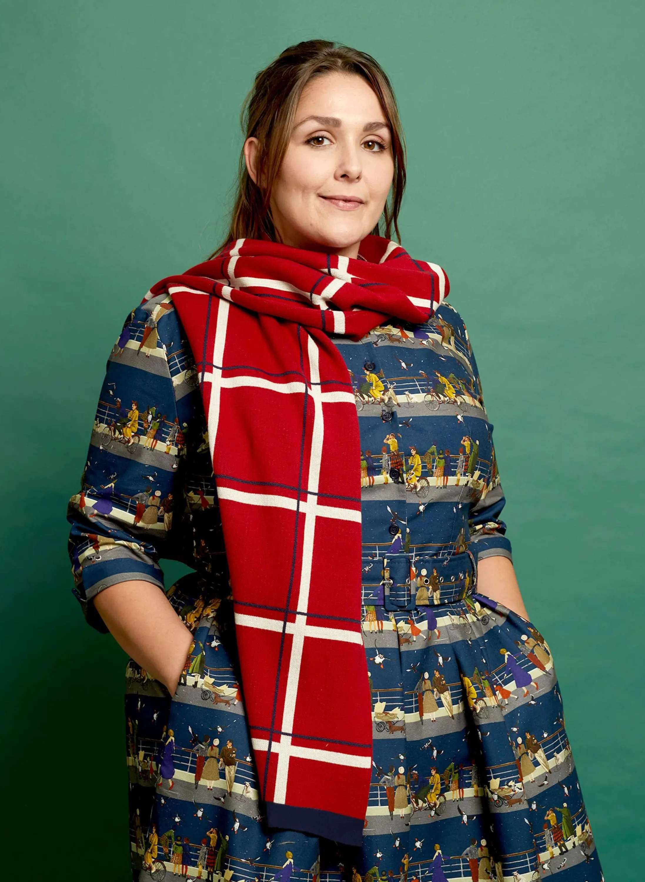 Palava Knitted Scarf - Red Tuck Shop Cheap