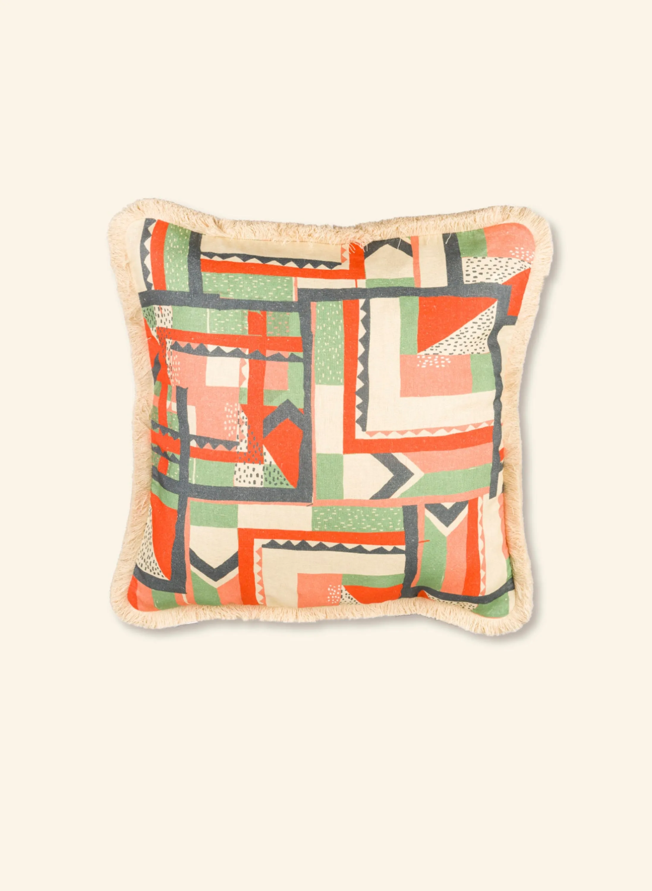Palava Large Cushion Cover - Mint High Wire Hot