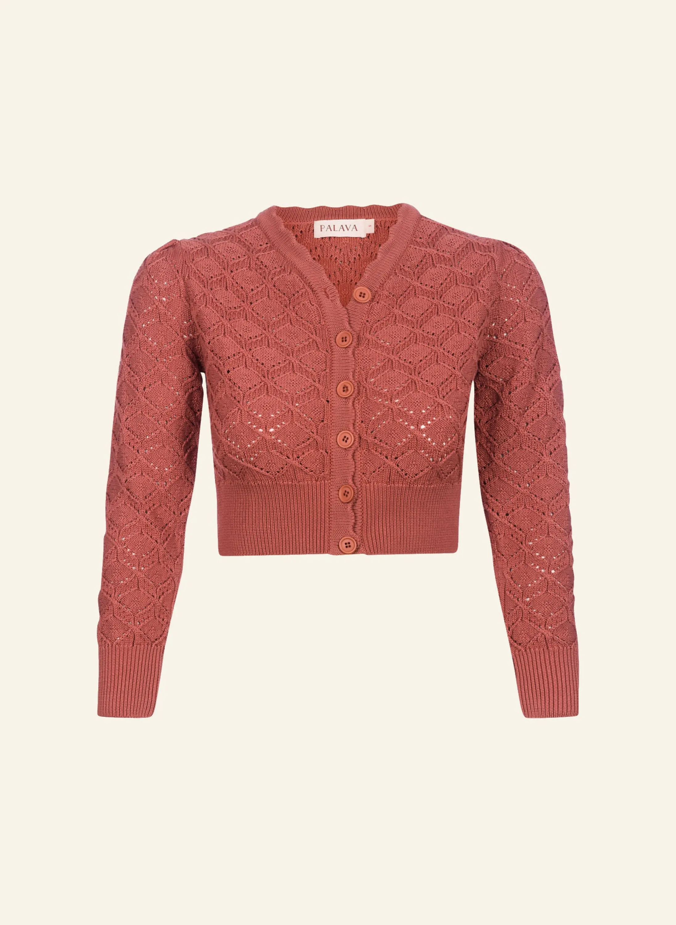 Palava Leah - Rose Basket Knitted Cardigan New