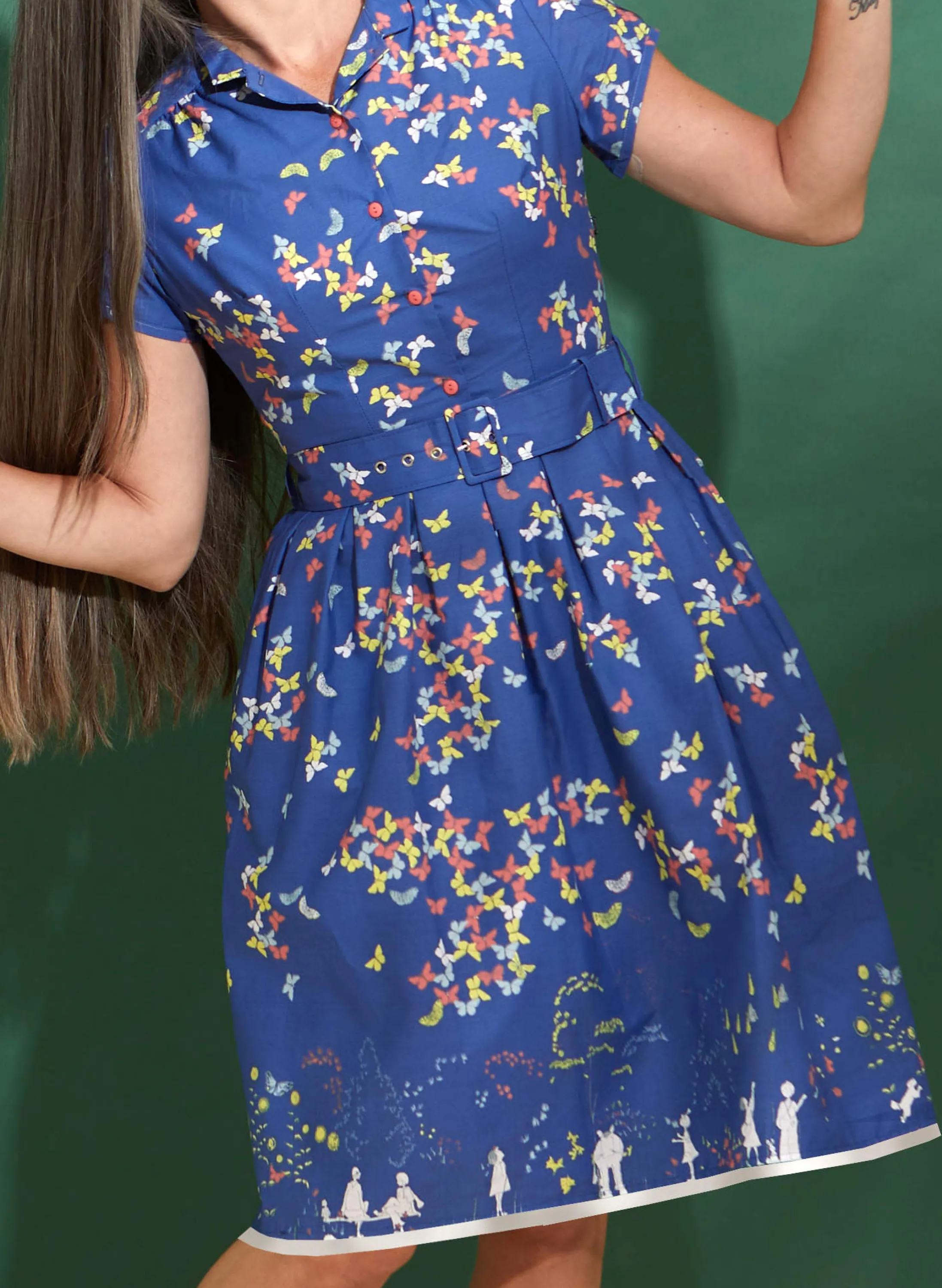 Palava Louise - Blue Chasing Butterflies Dress Best