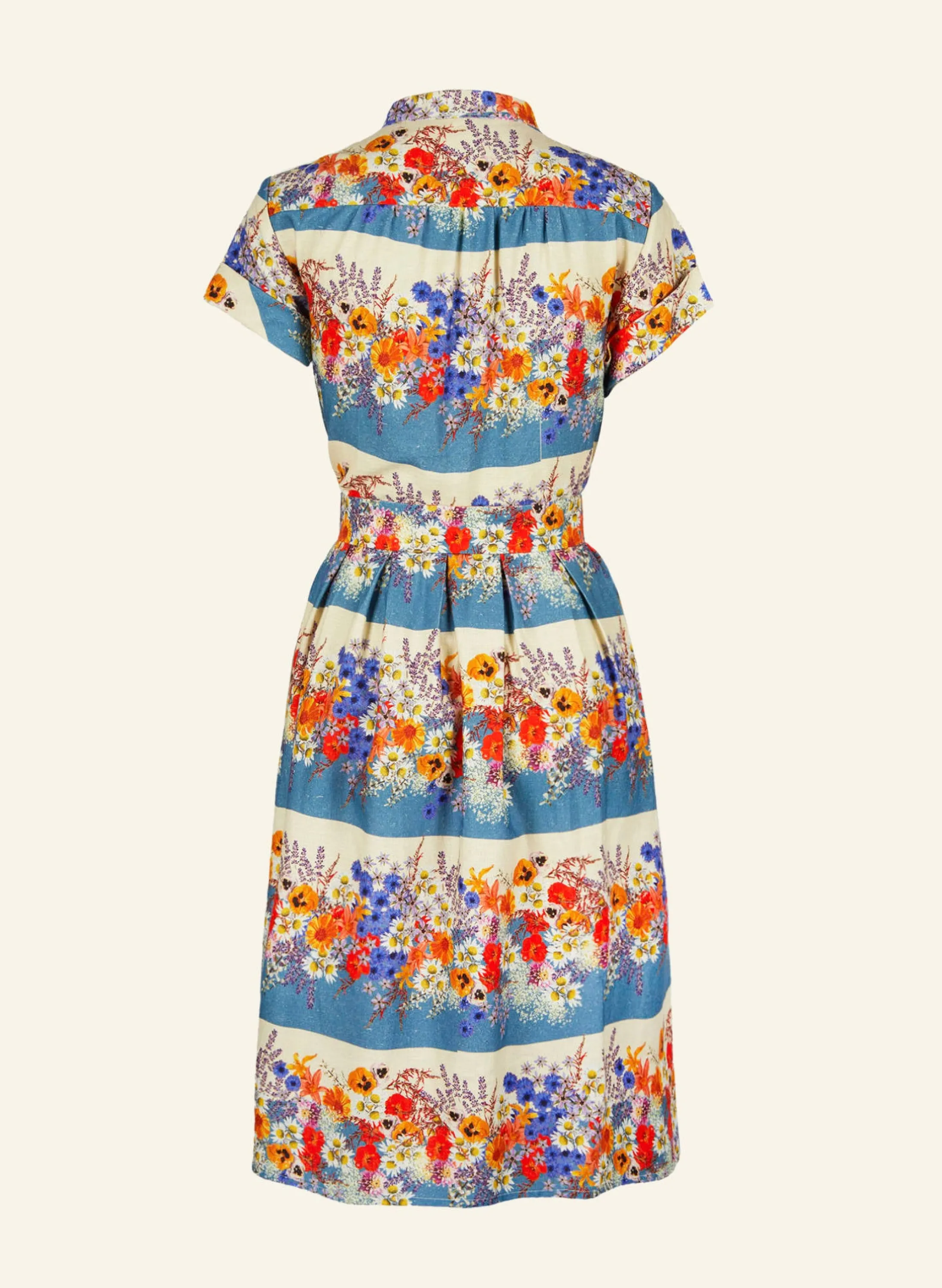 Palava Louise - Chalk Blue Edible Flowers Dress Hot