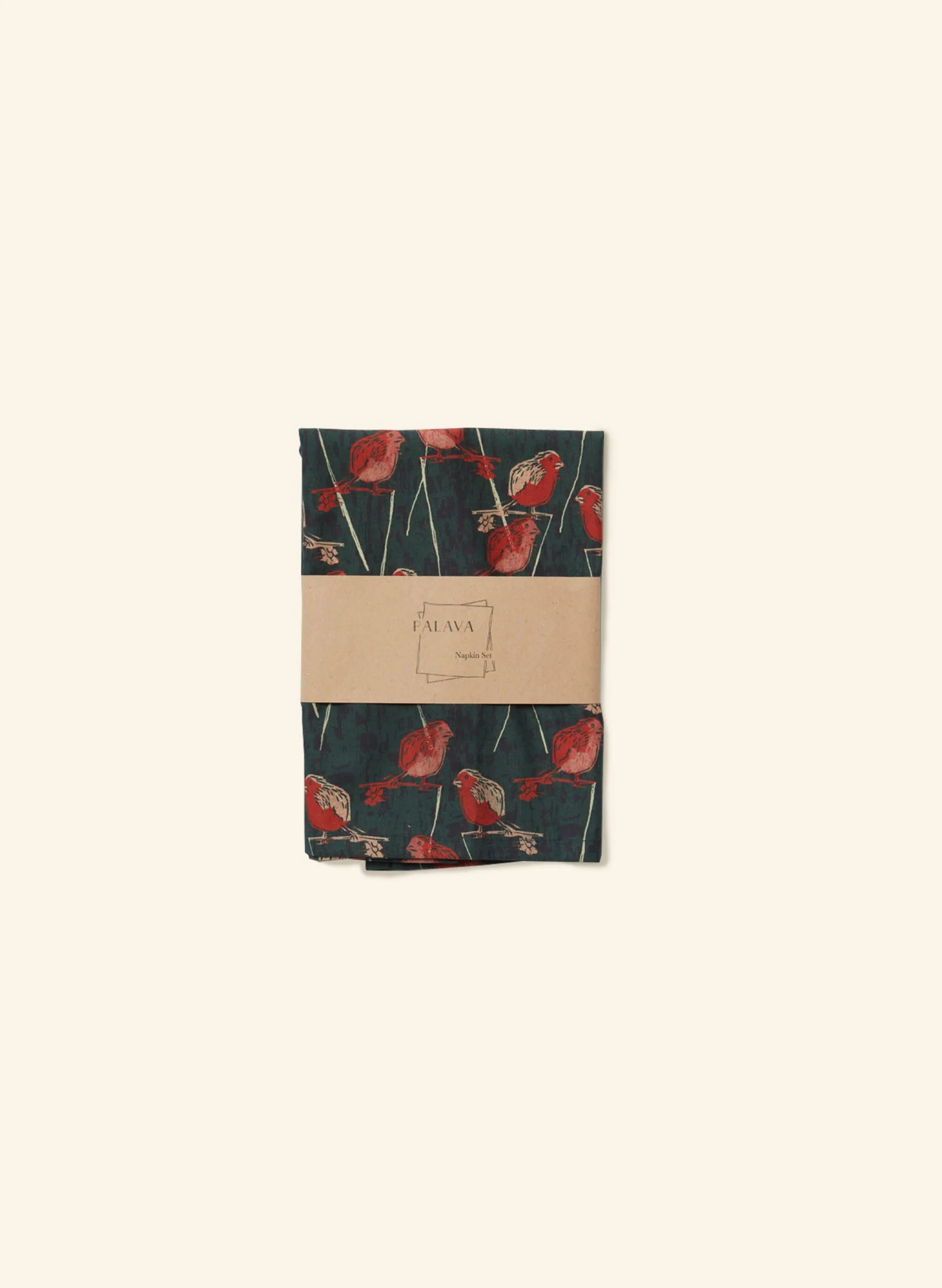 Palava Napkin Set - Forest Green Robin Best Sale