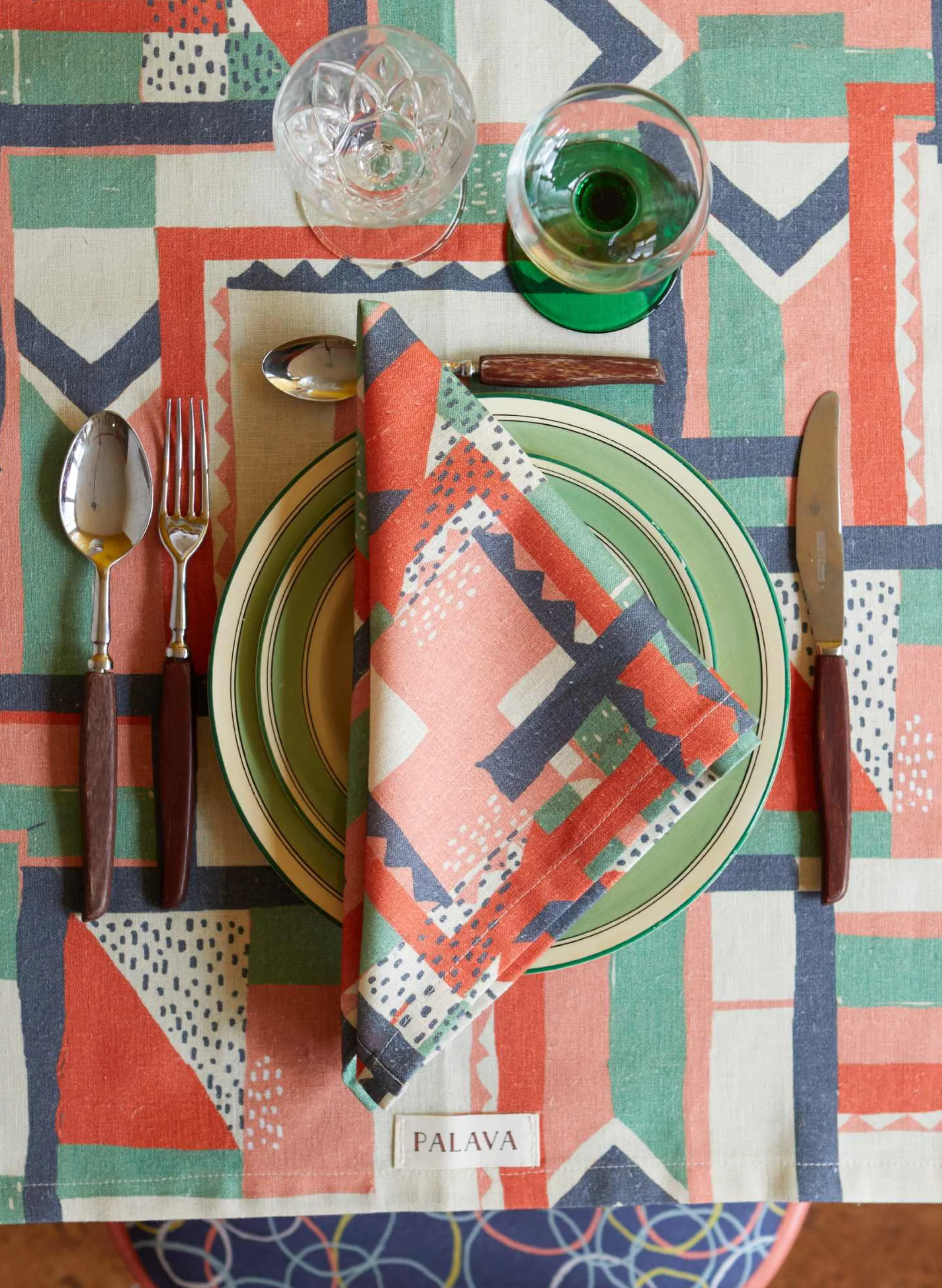 Palava Napkin Set - Mint High Wire Discount