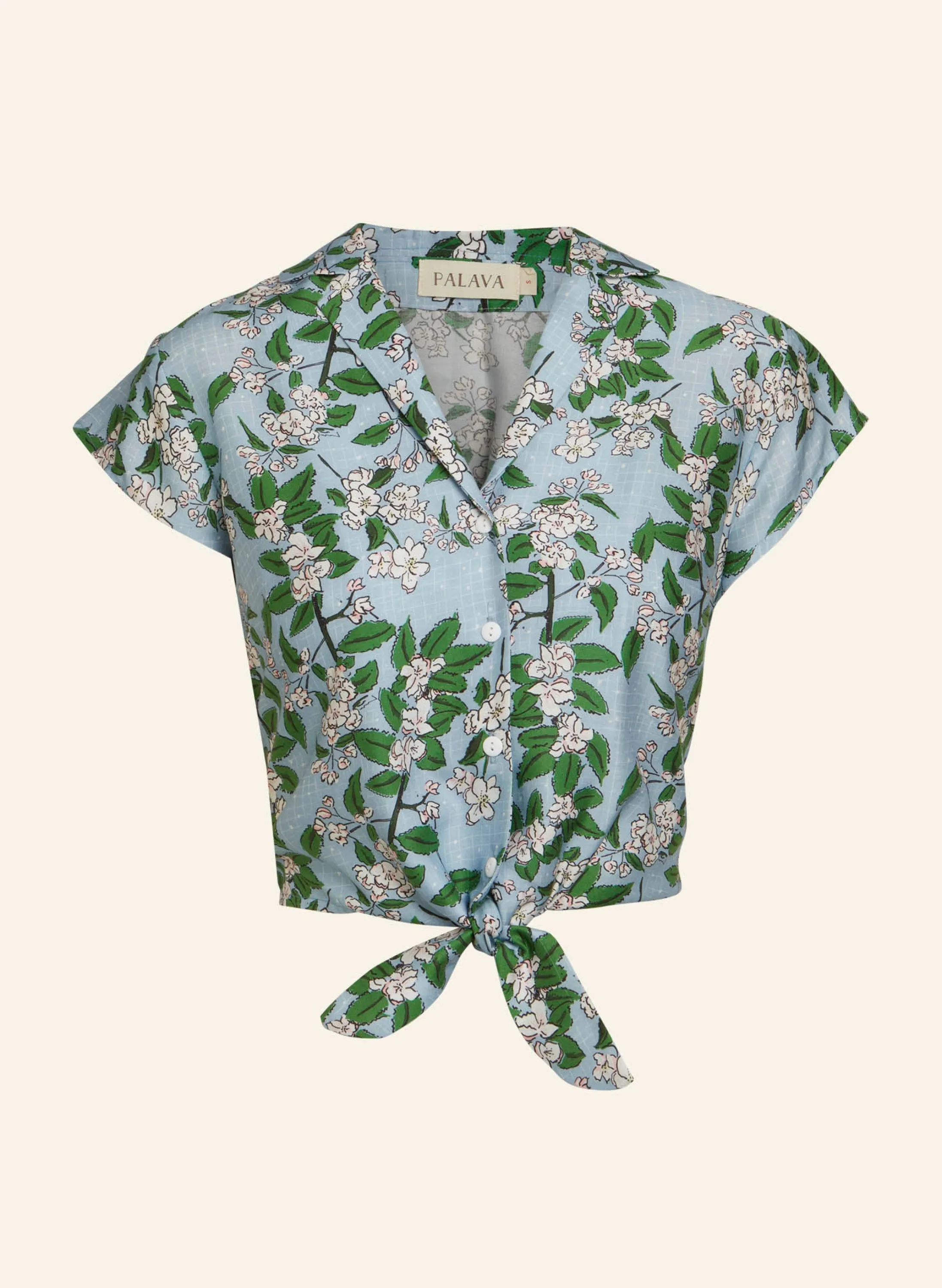 Palava Peggy - Blue Apple Blossom Top Clearance