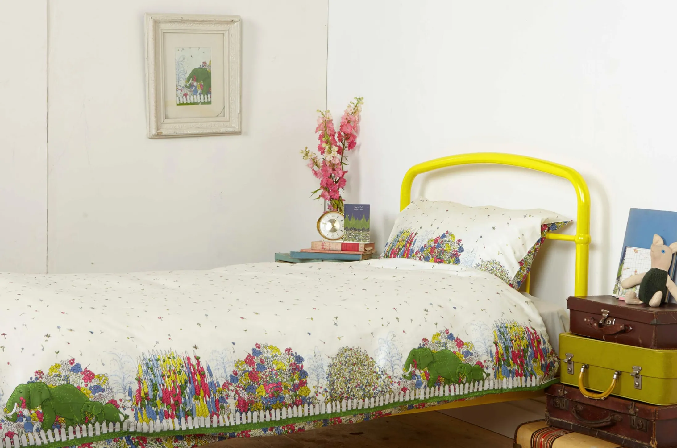 Palava Single Duvet Cover - Cream Flower Garden/Chelsea Flower Show Shop