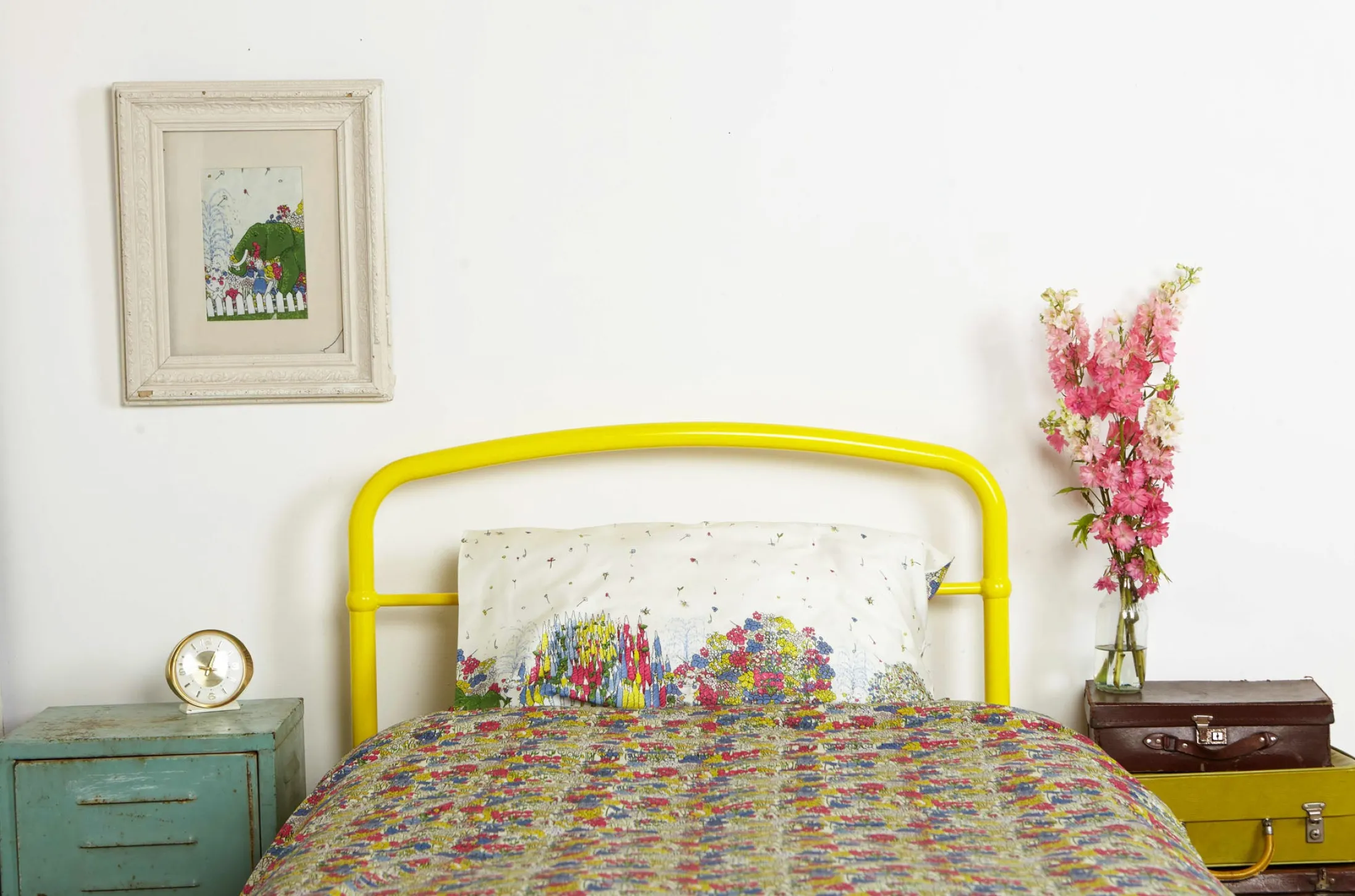 Palava Single Pillowcase - Cream Flower Garden/Chelsea Flower Show Hot
