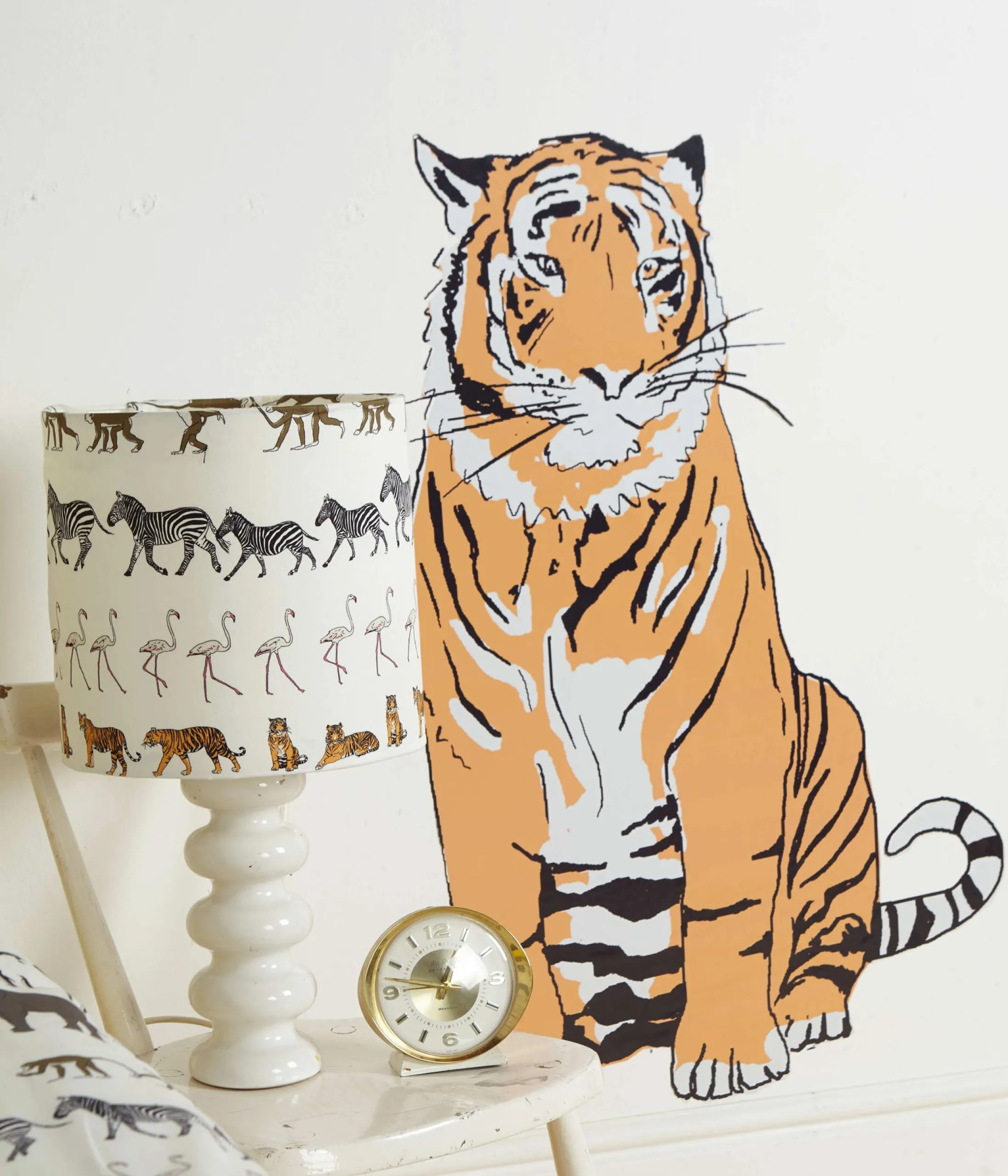 Palava Sitting Up Tiger Wall Sticker Shop