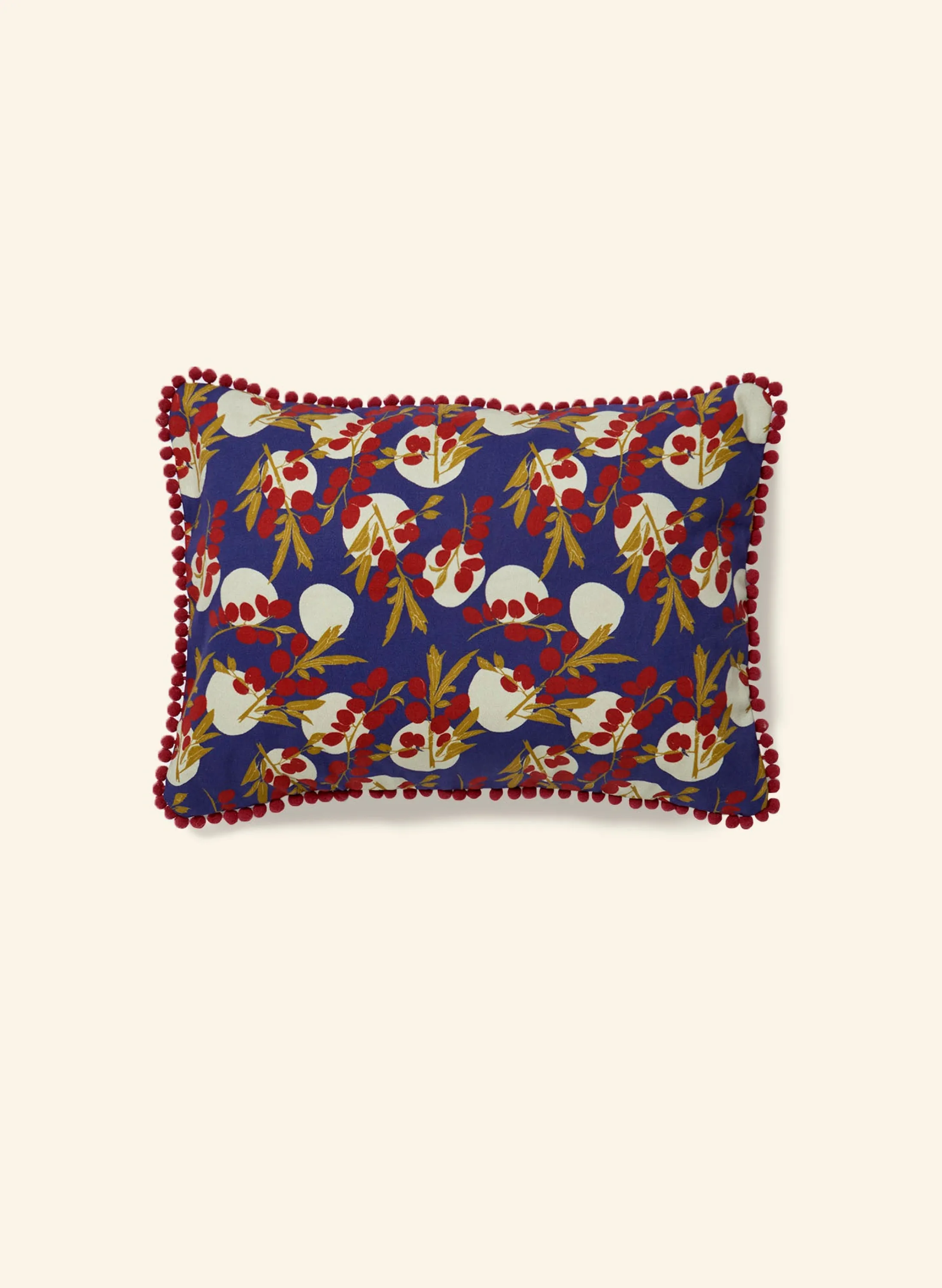 Palava Small Cushion Cover - Navy Damson Clearance