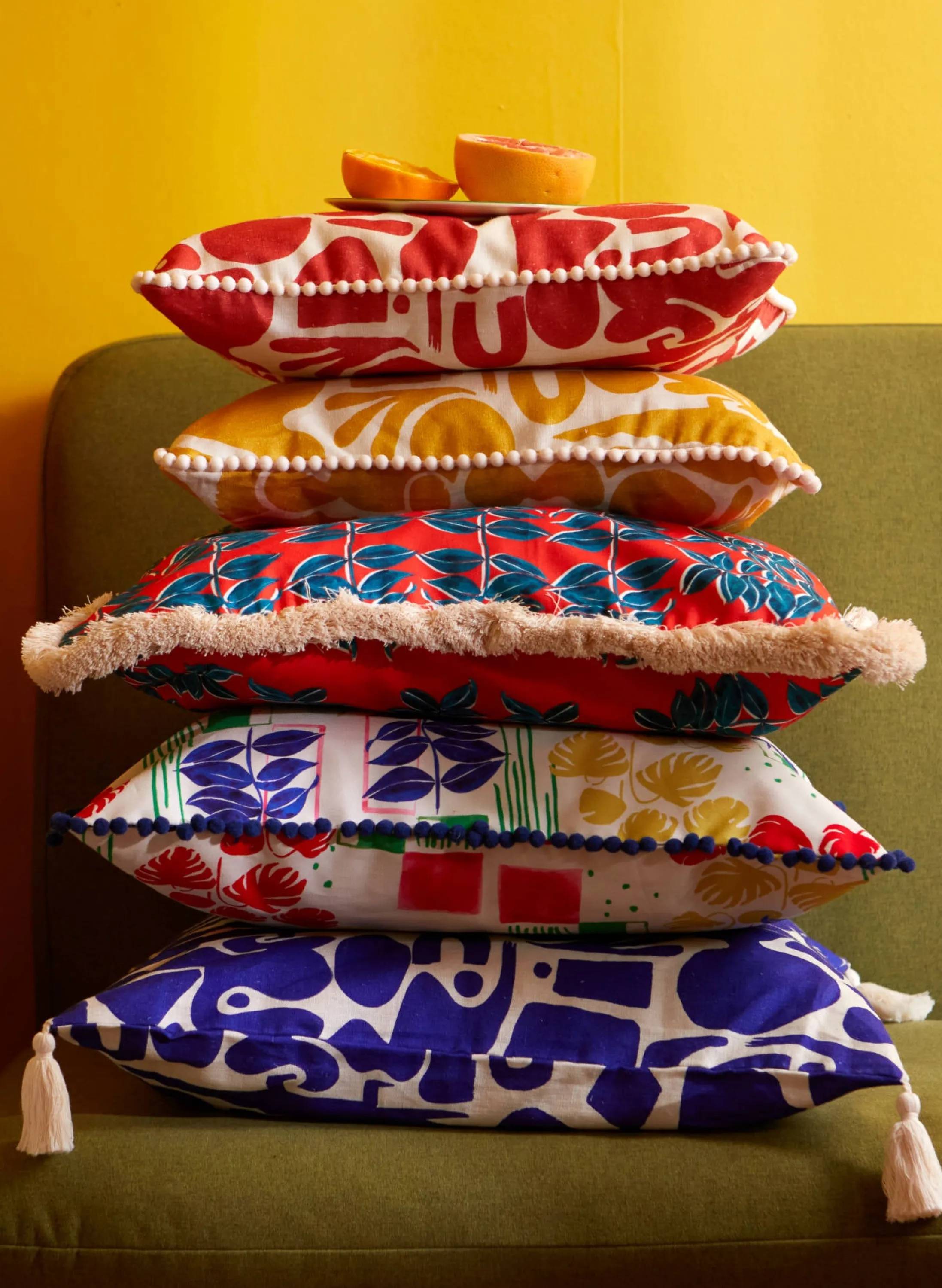 Palava Small Cushion Cover - Yellow Cave Flash Sale