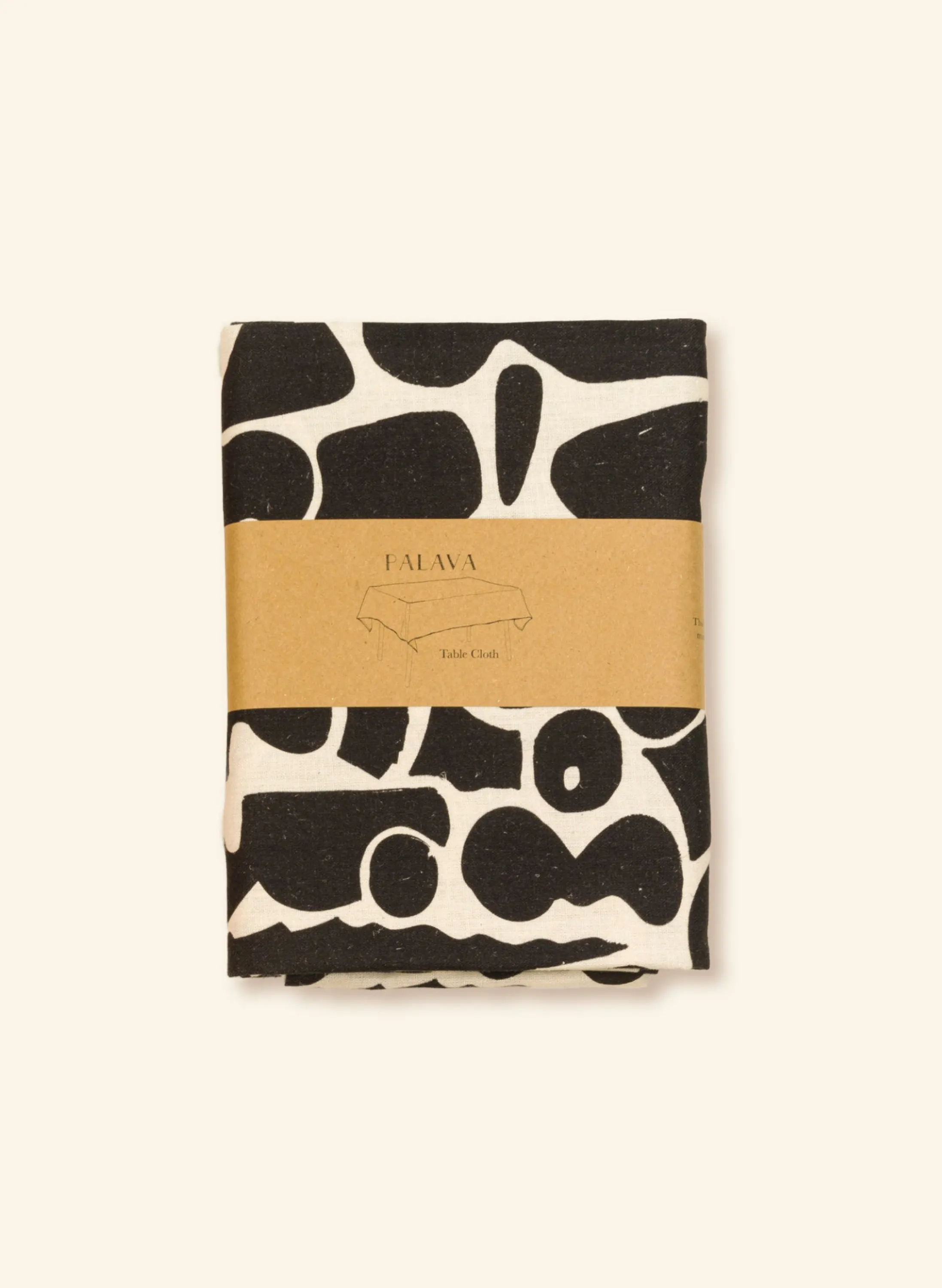 Palava Table Cloth - Black Cave New