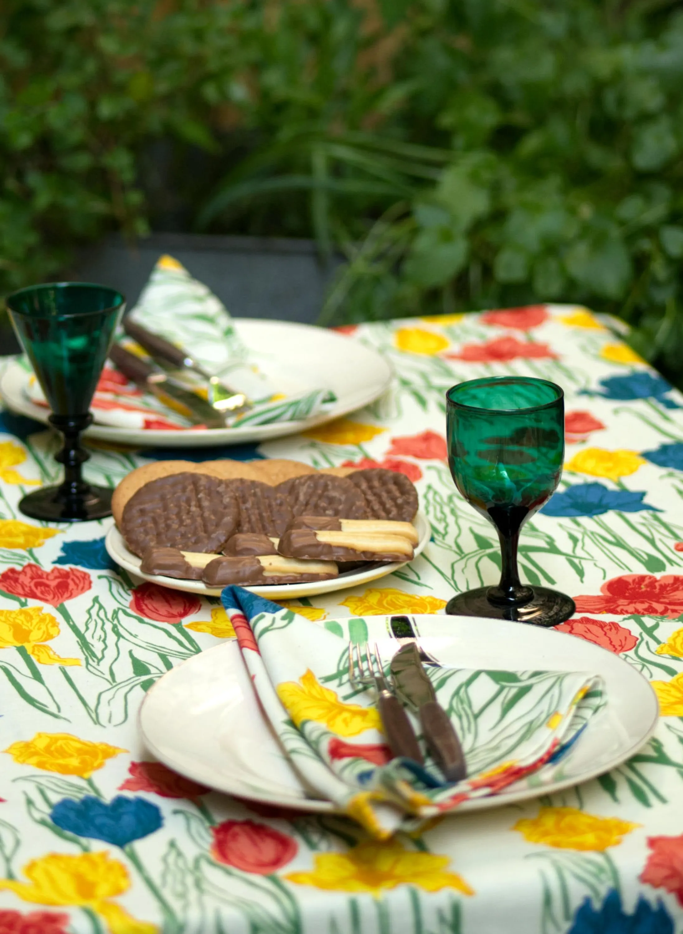 Palava Table Cloth - Ivory Tulips Flash Sale