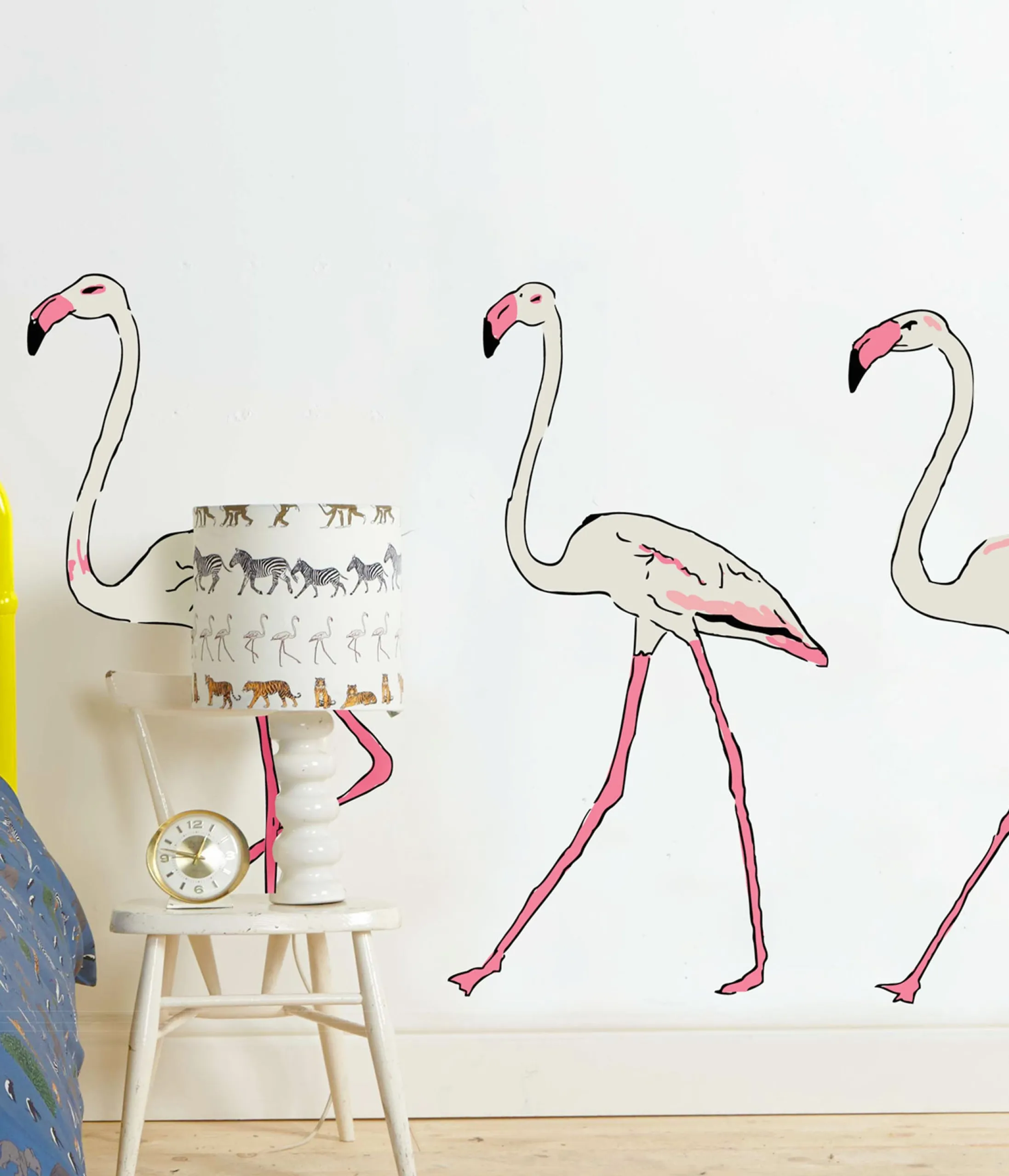 Palava Three Flamingos Wall Sticker Fashion