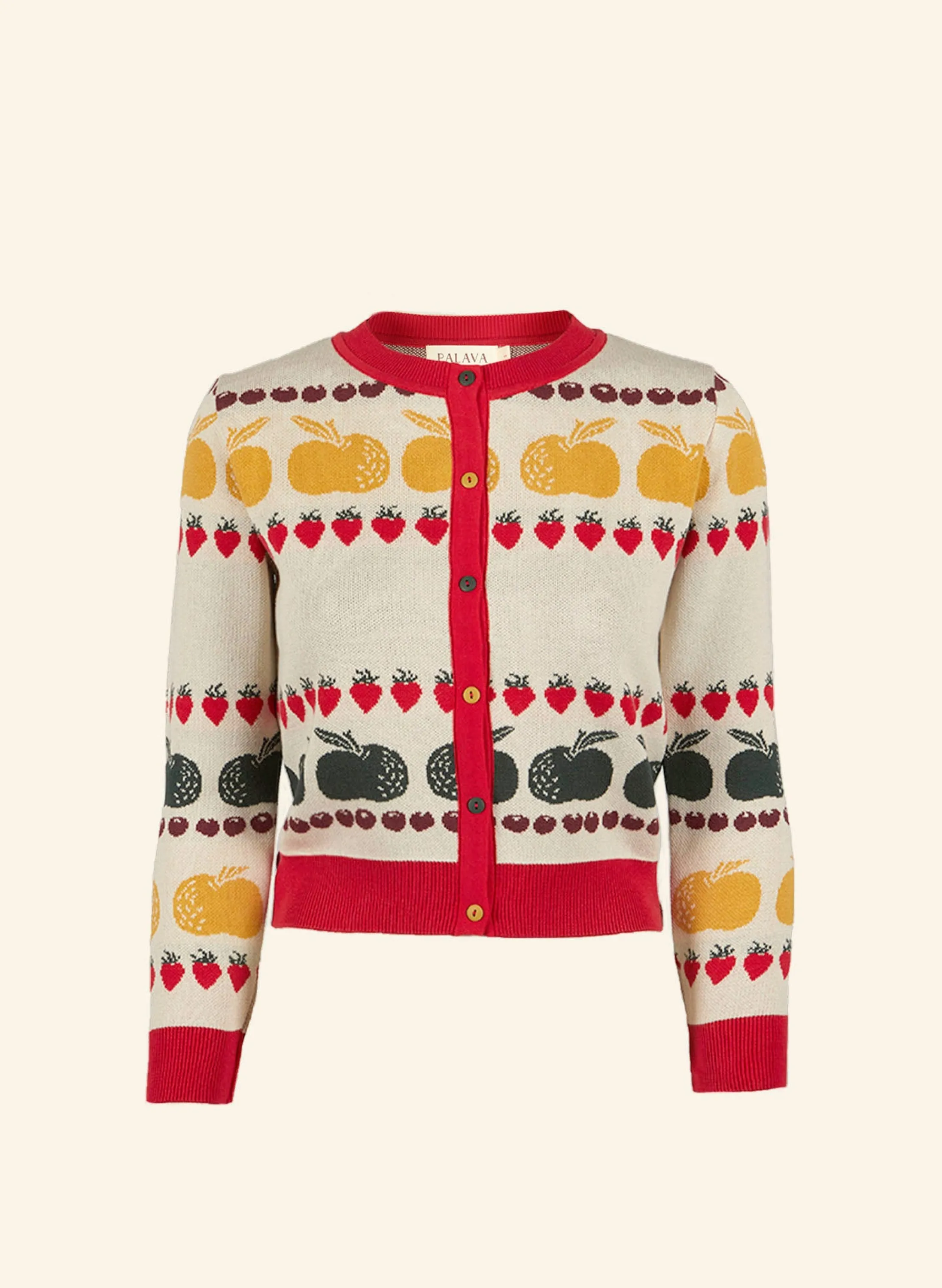 Palava Vera - Five A Day Jacquard Cardigan - Full Length Sleeve Store