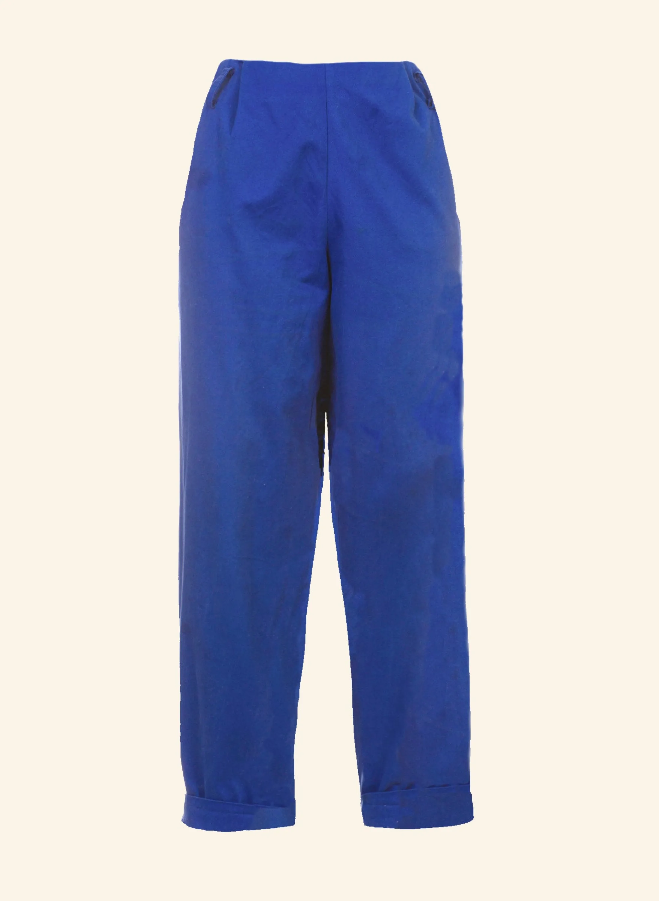 Palava Wilma - Blue Cotton Trousers Cheap
