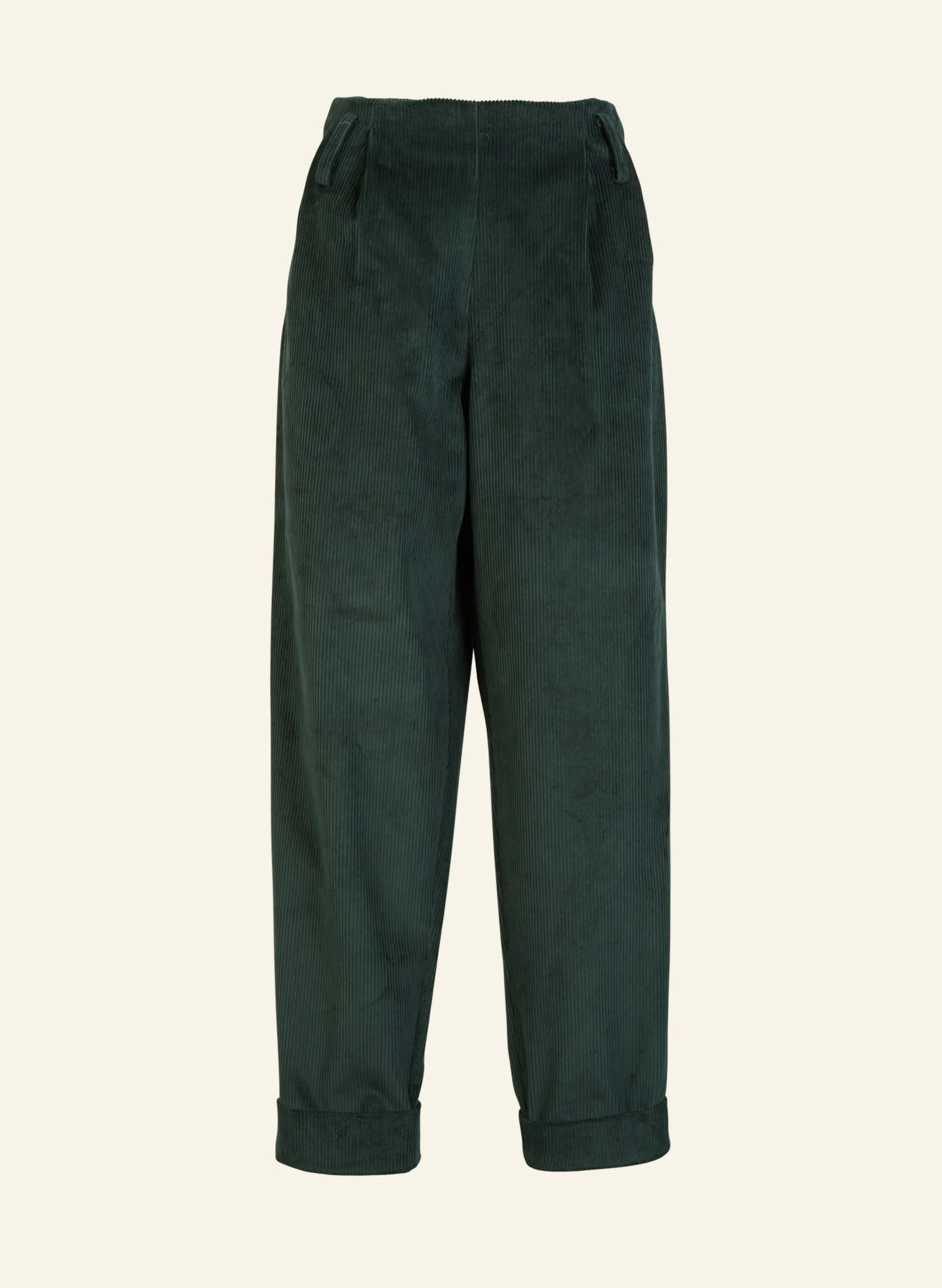 Palava Wilma - Bottle Green Corduroy Trousers Clearance