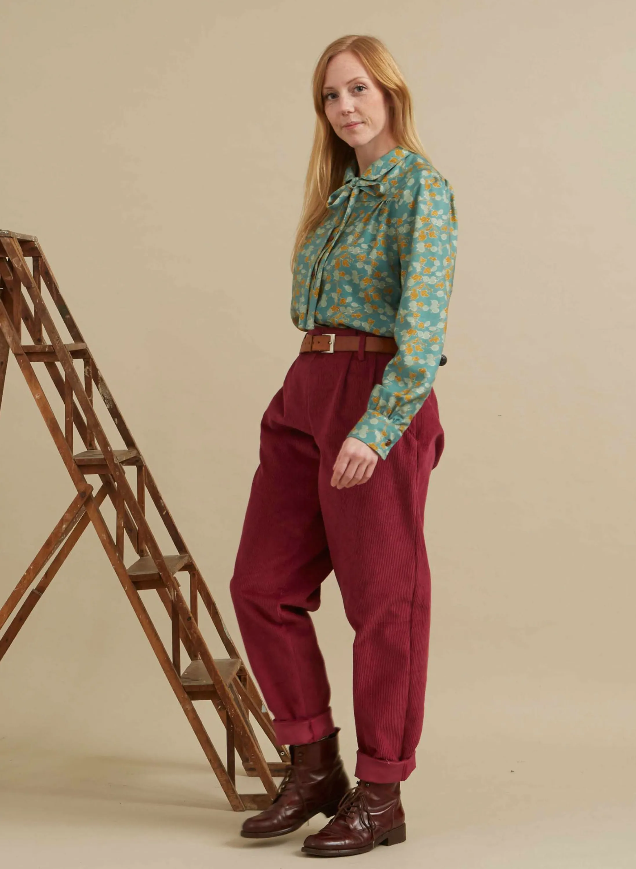 Palava Wilma - Cherry Corduroy Trousers New