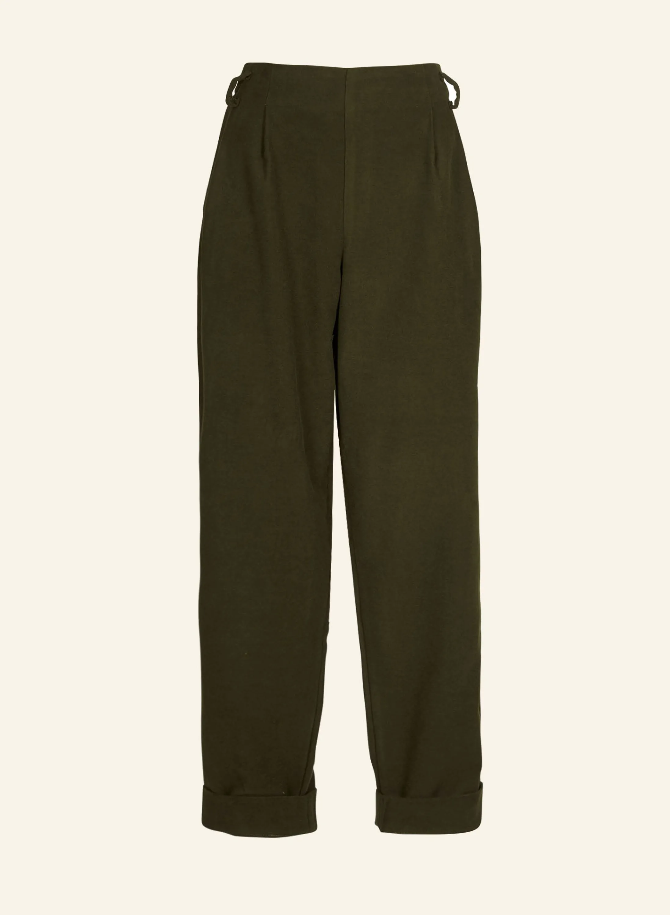 Palava Wilma - Green Moleskine Trousers New