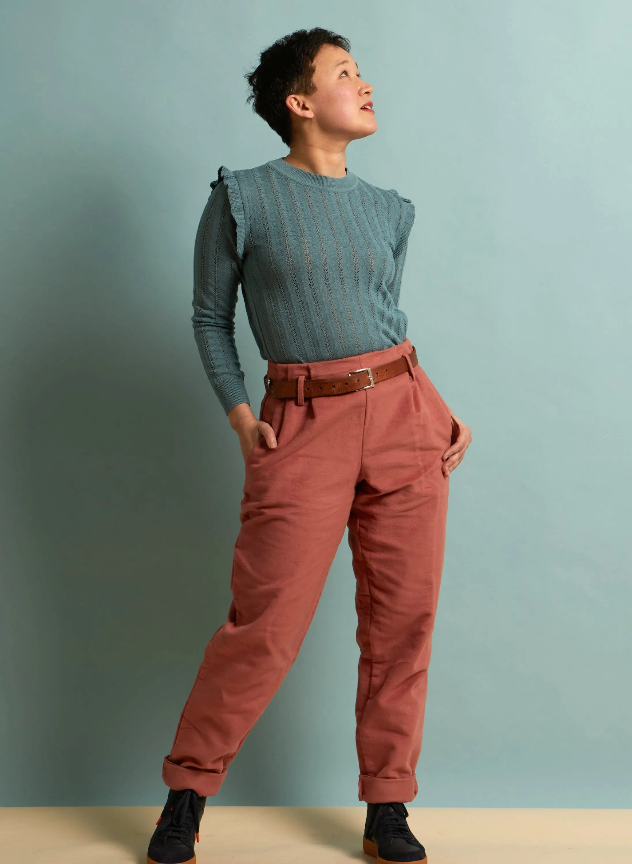Palava Wilma - Pink Moleskine Trousers Outlet