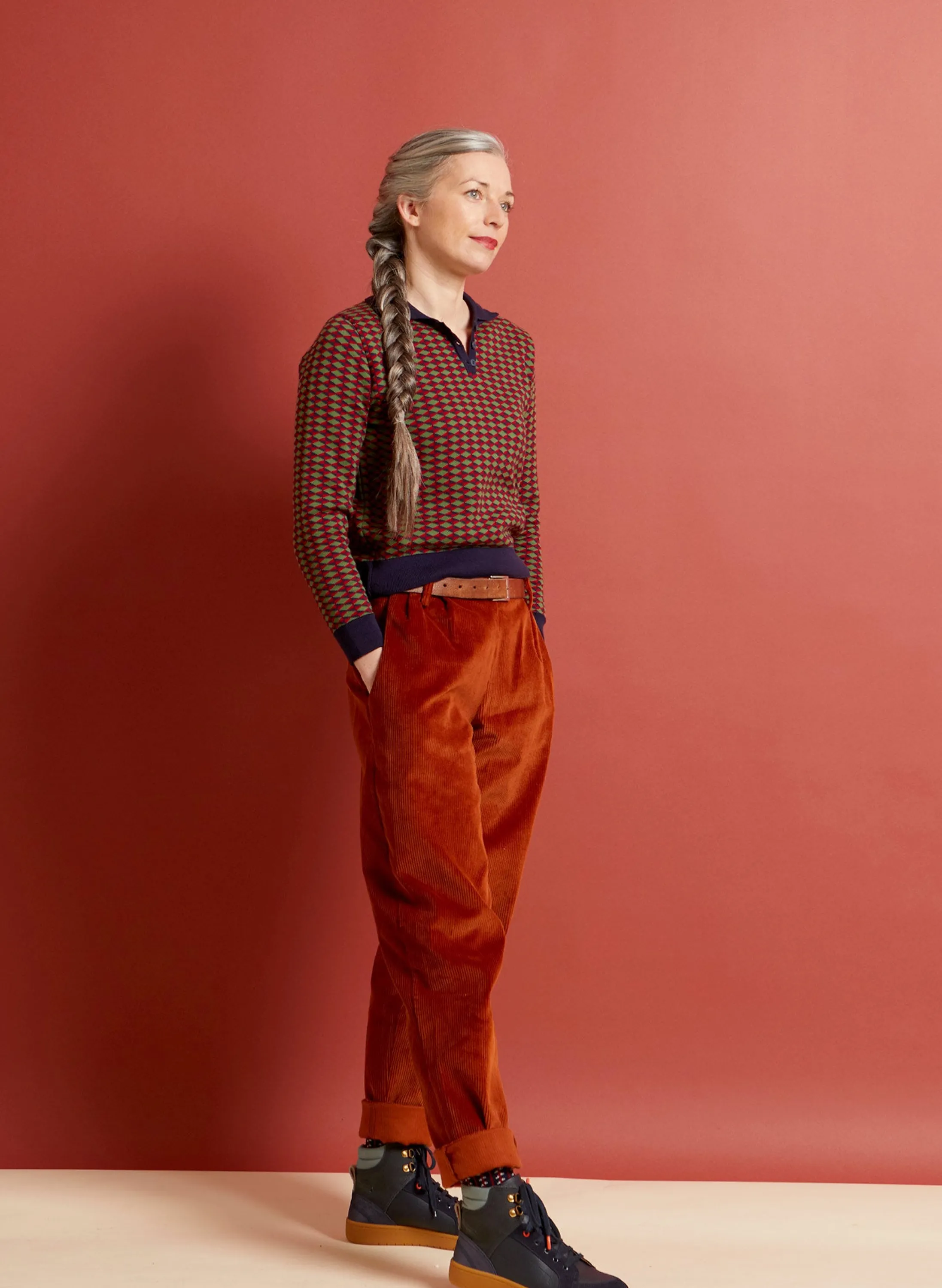 Palava Wilma - Rust Corduroy Trousers Outlet